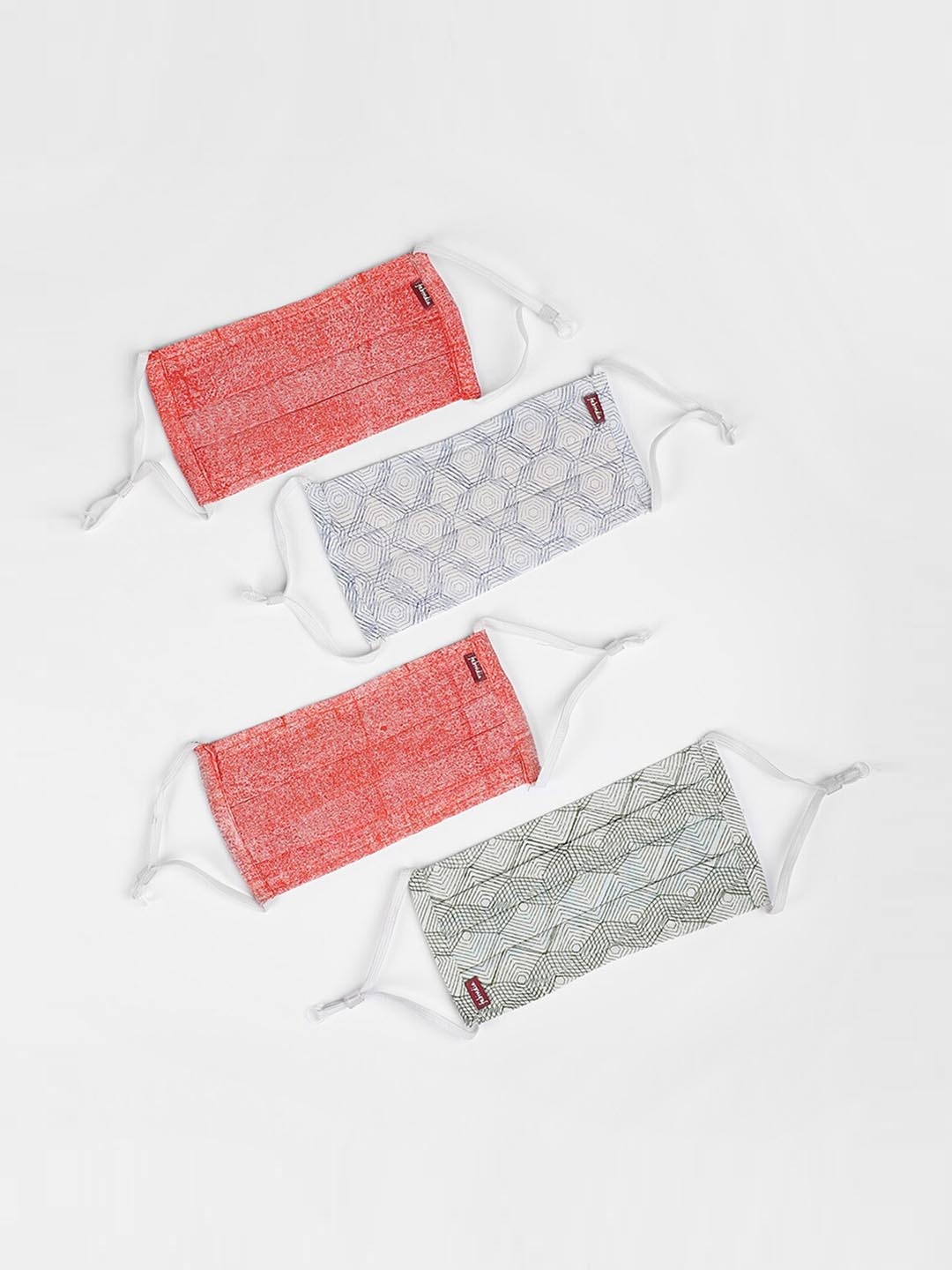

Fabindia Women Pack Of 4 Assorted Non-Surgical Adjustable Cotton Masks