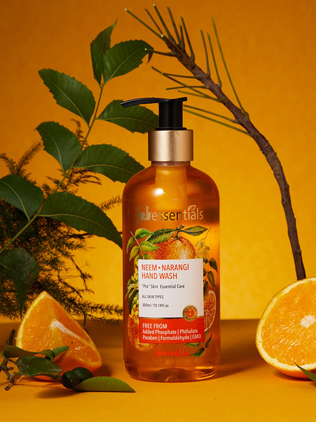 

fabessential Neem Narangi Hand Wash - 300 ml, Yellow