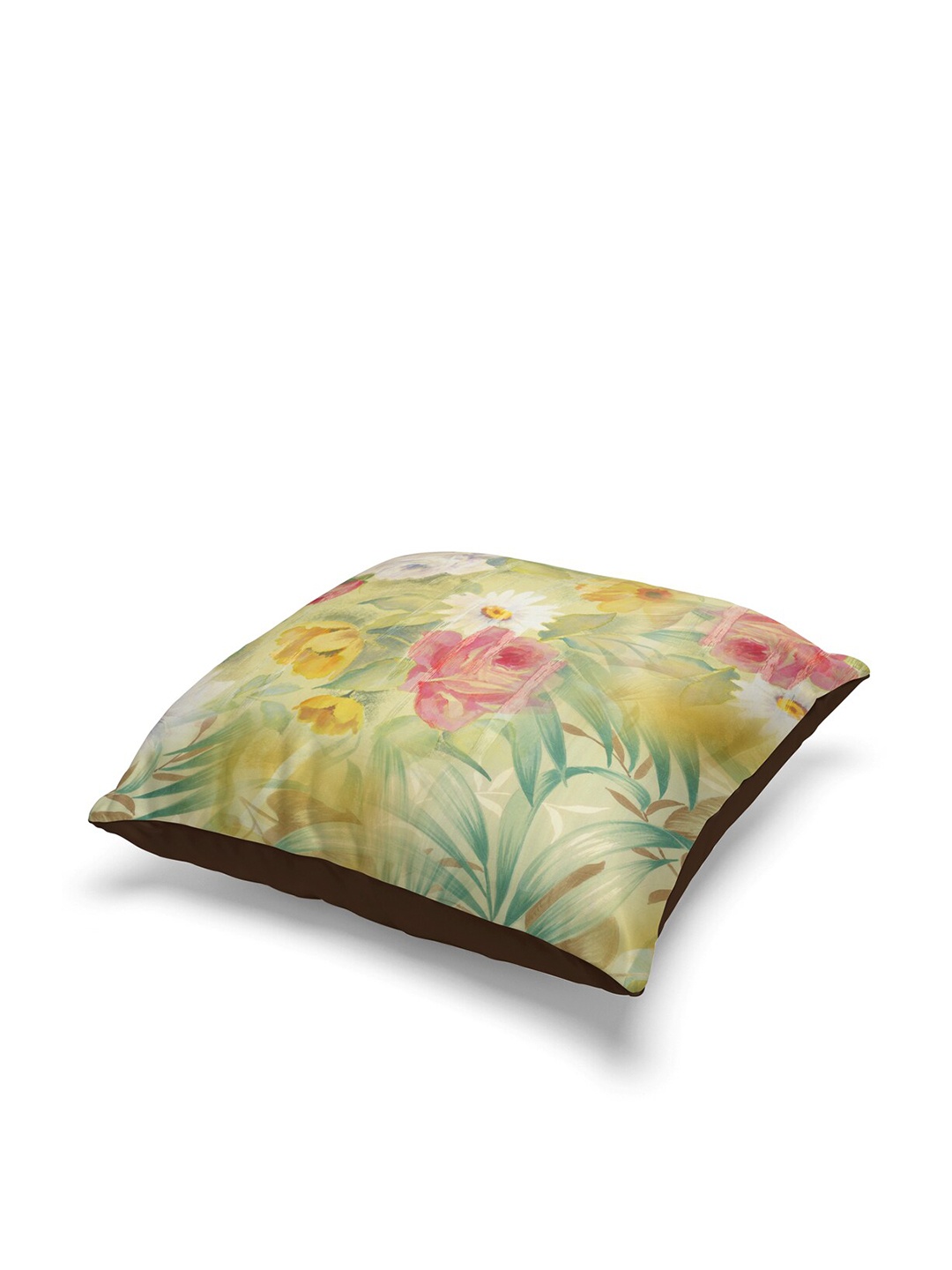 

BIANCA Set Of 3 Green & Blue Abstract Printed Square Cushion Cover