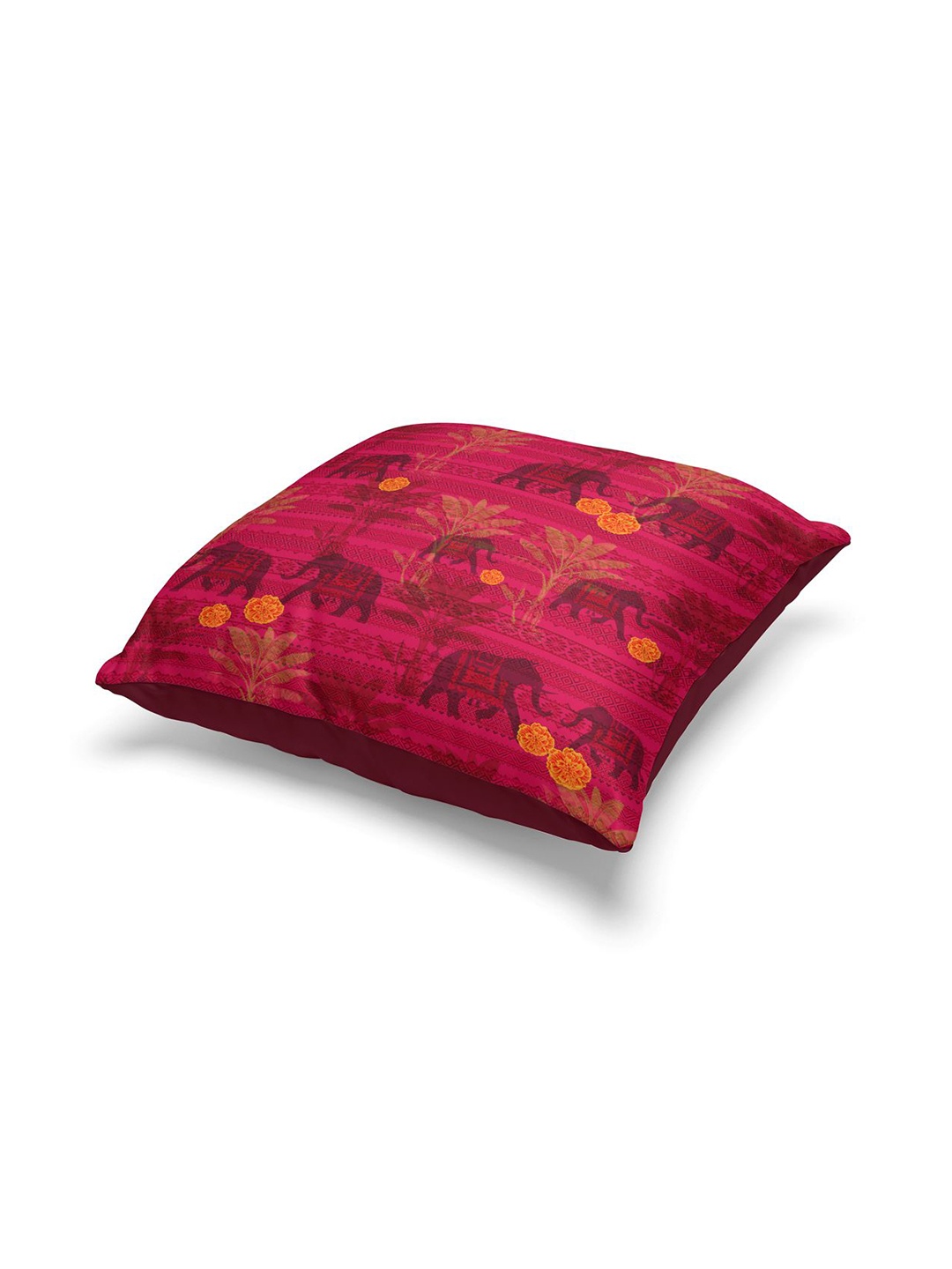 

BIANCA Red & Fuchsia Set of 2 Abstract Square Cushion Covers