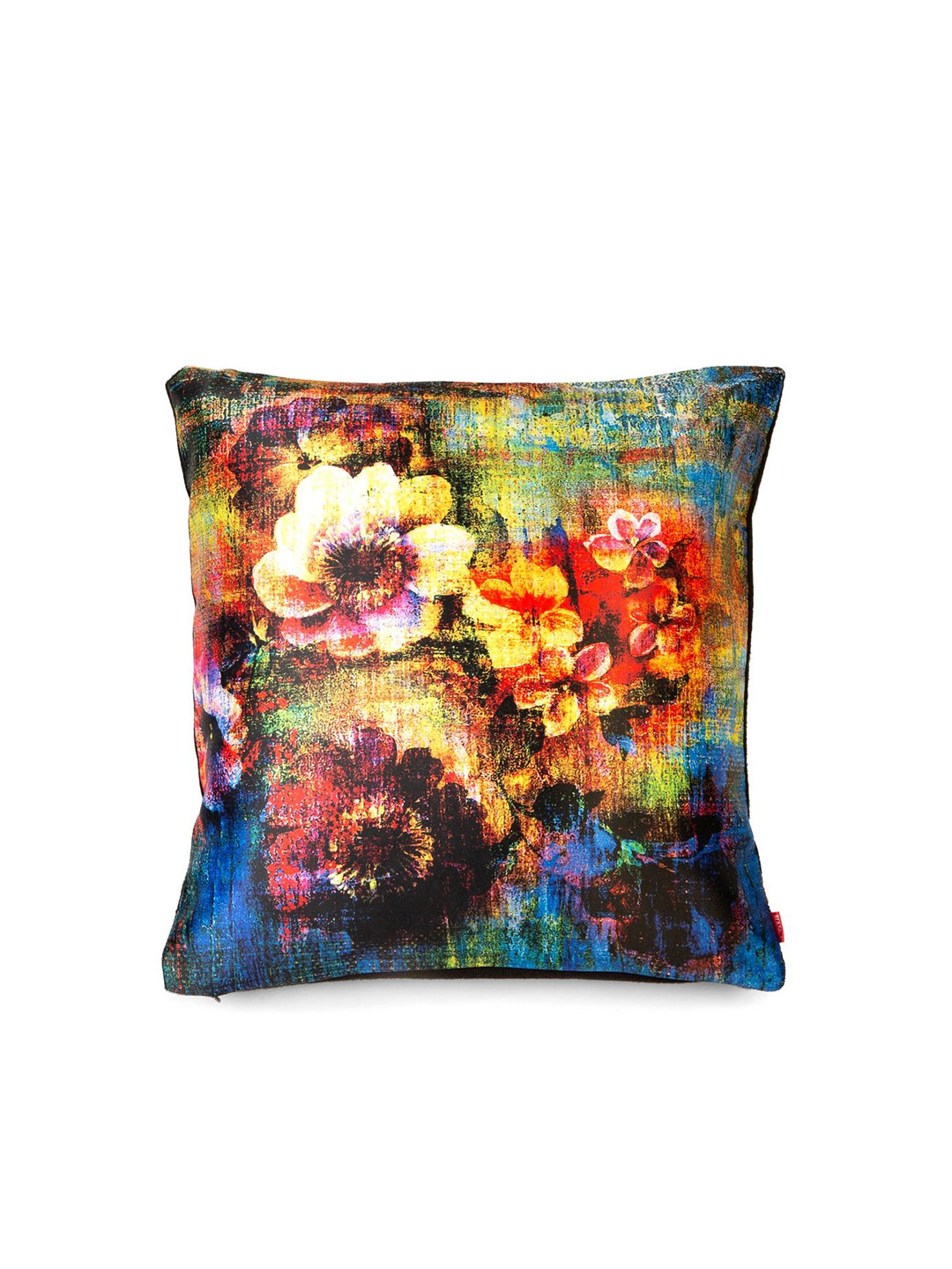 

BIANCA Orange & Yellow Set of 2 Abstract Square Cushion Covers