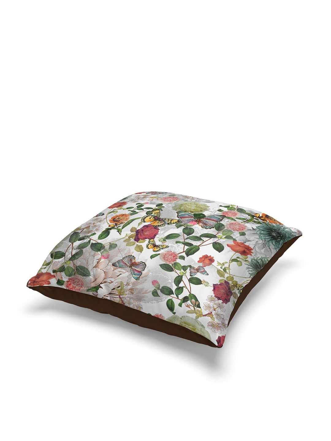 

BIANCA Grey & Green Set of 2 Abstract Square Cushion Covers