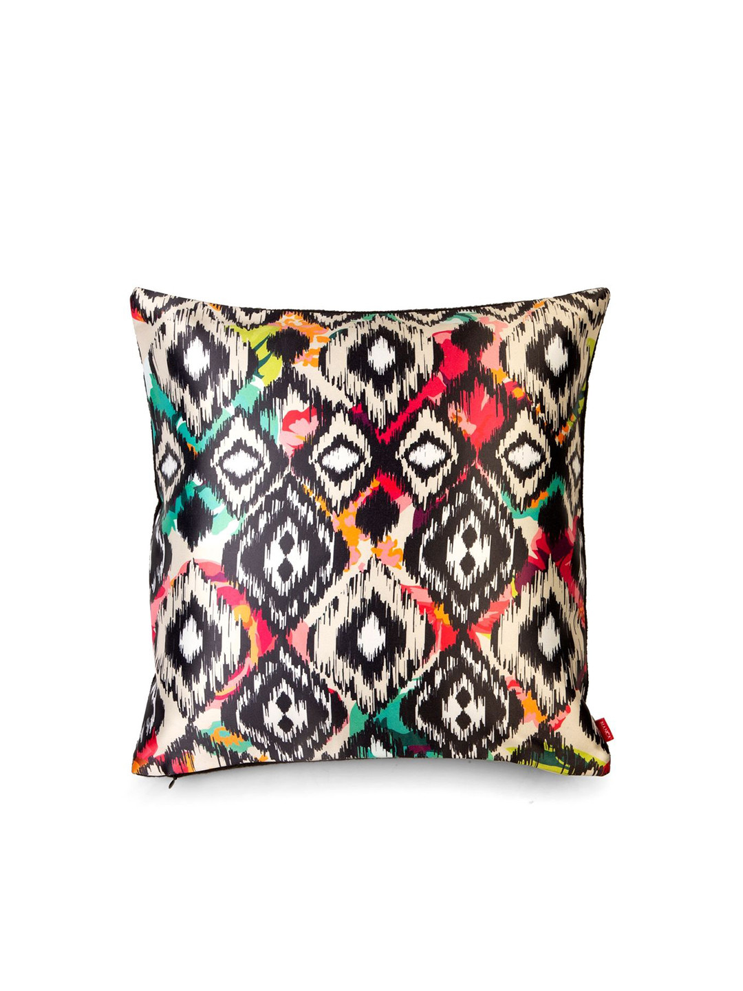 

BIANCA Set Of 2 Printed Square Cushion Covers, White