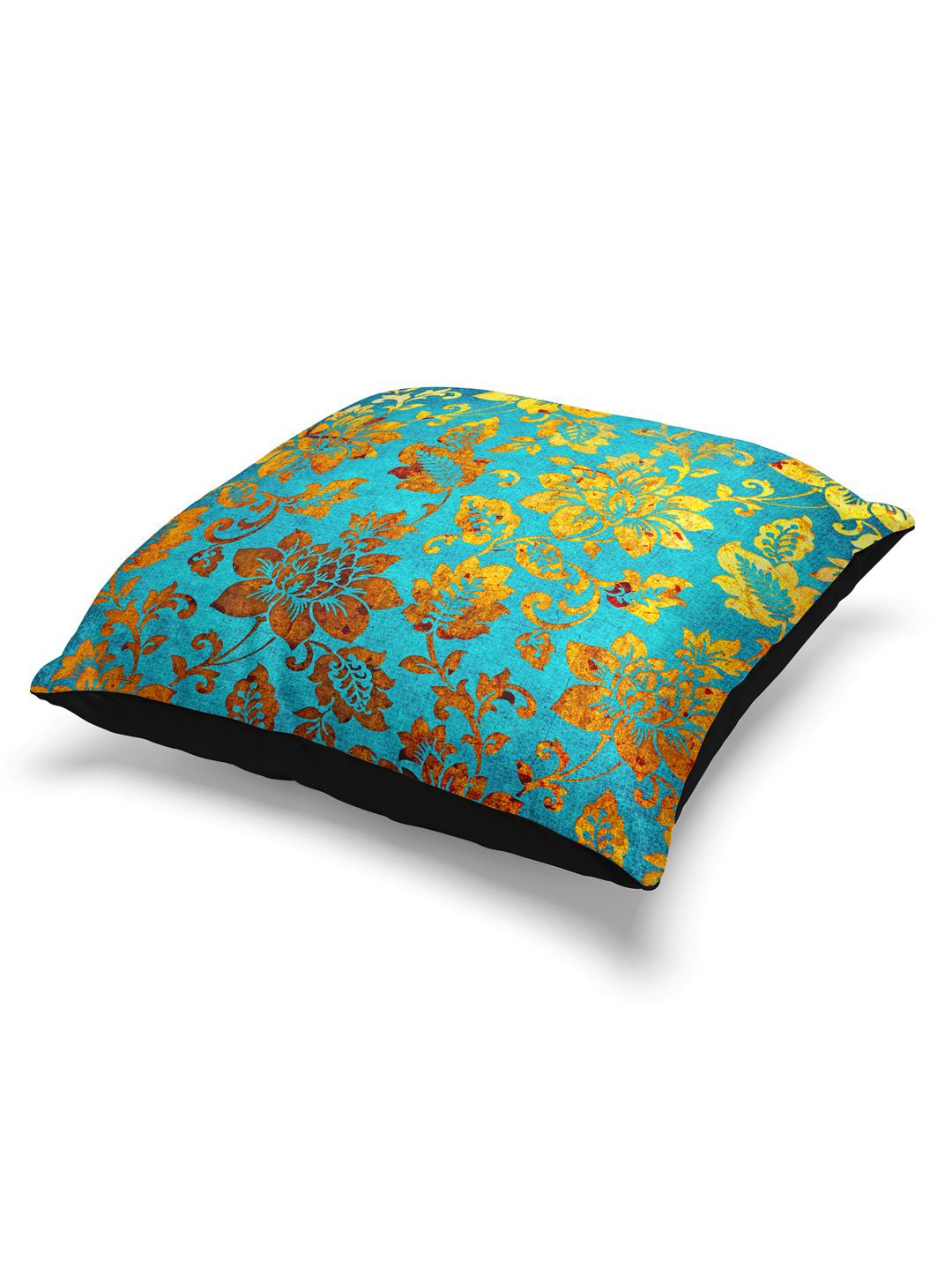 

BIANCA Blue & Green Set of 3 Floral Square Cushion Covers