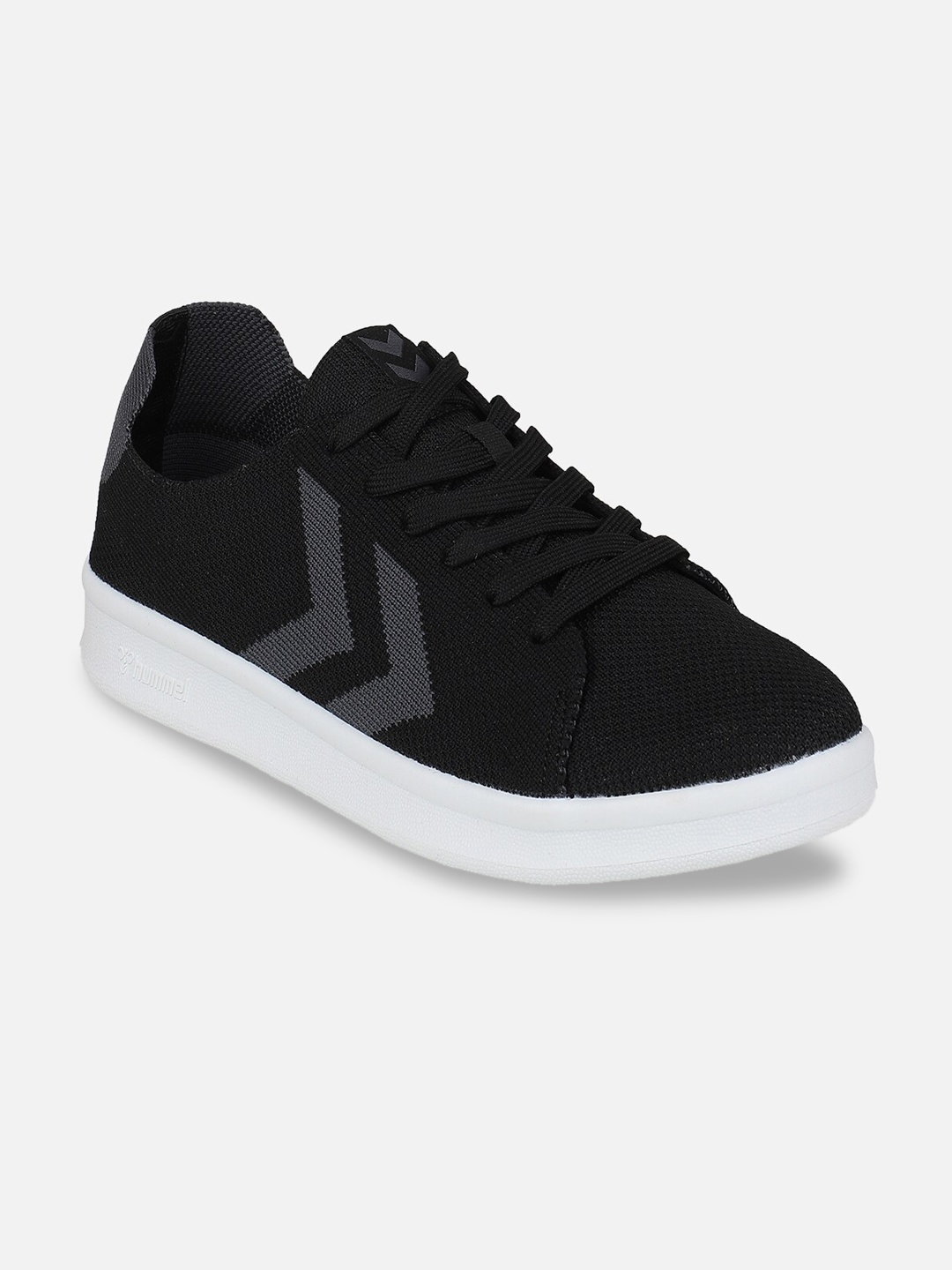 

hummel Men Black Woven Design Skate Shoes