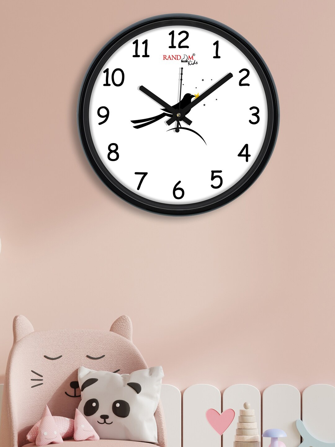 

RANDOM Black & White Printed Contemporary Analogue Wall Clock