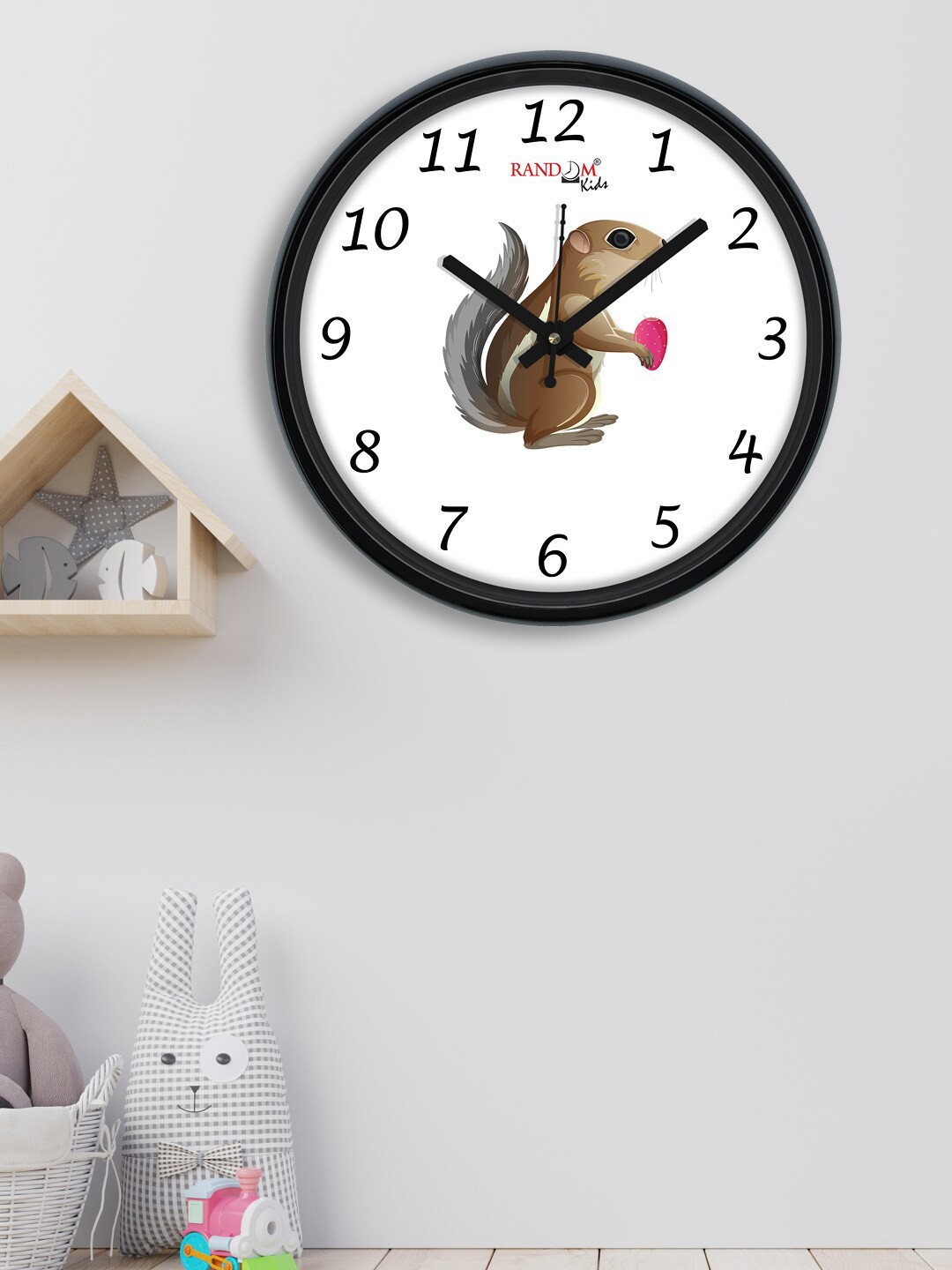 

RANDOM White & Brown Printed Analogue Contemporary Wall Clock