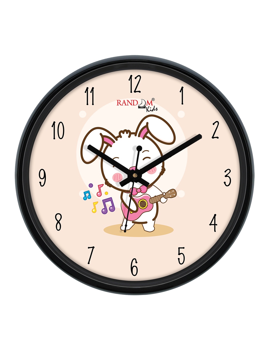 

RANDOM Unisex Kids Red & Brown Printed Contemporary Wall Clock