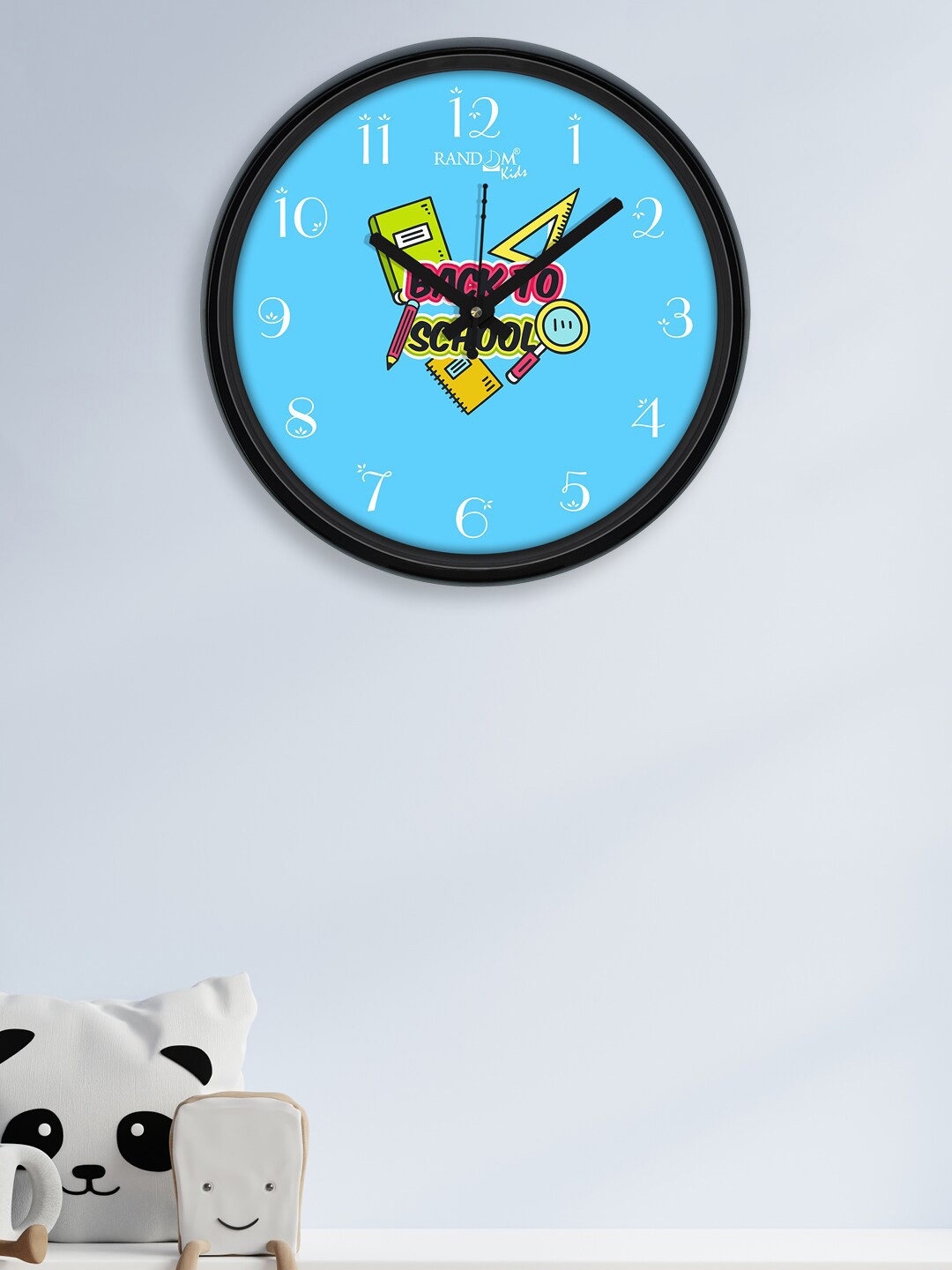 

RANDOM Turquoise Blue & Red Printed Contemporary Round Analogue Wall Clock