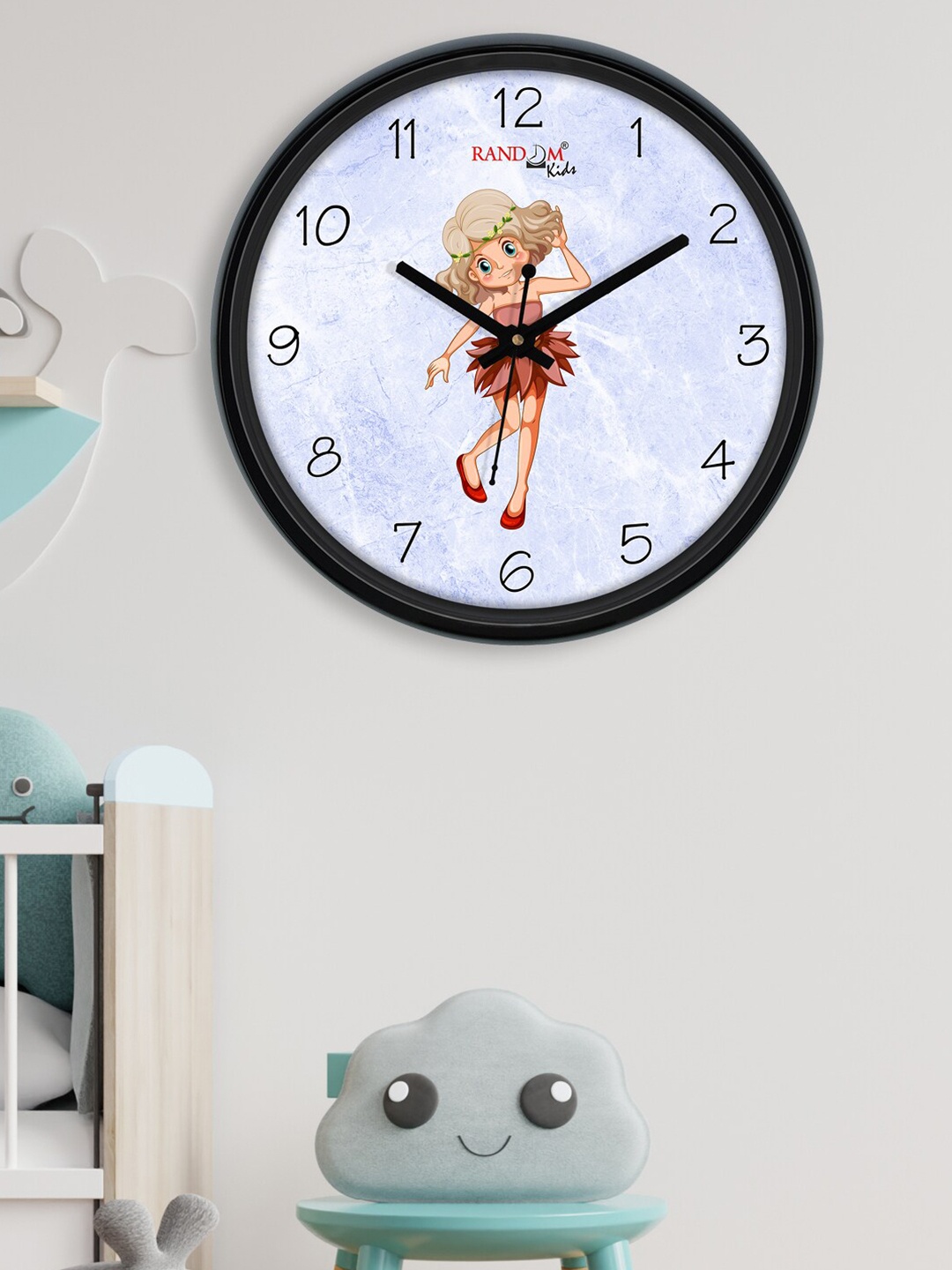 

RANDOM Blue & Brown Printed 30.48 Cm Contemporary Wall Clock
