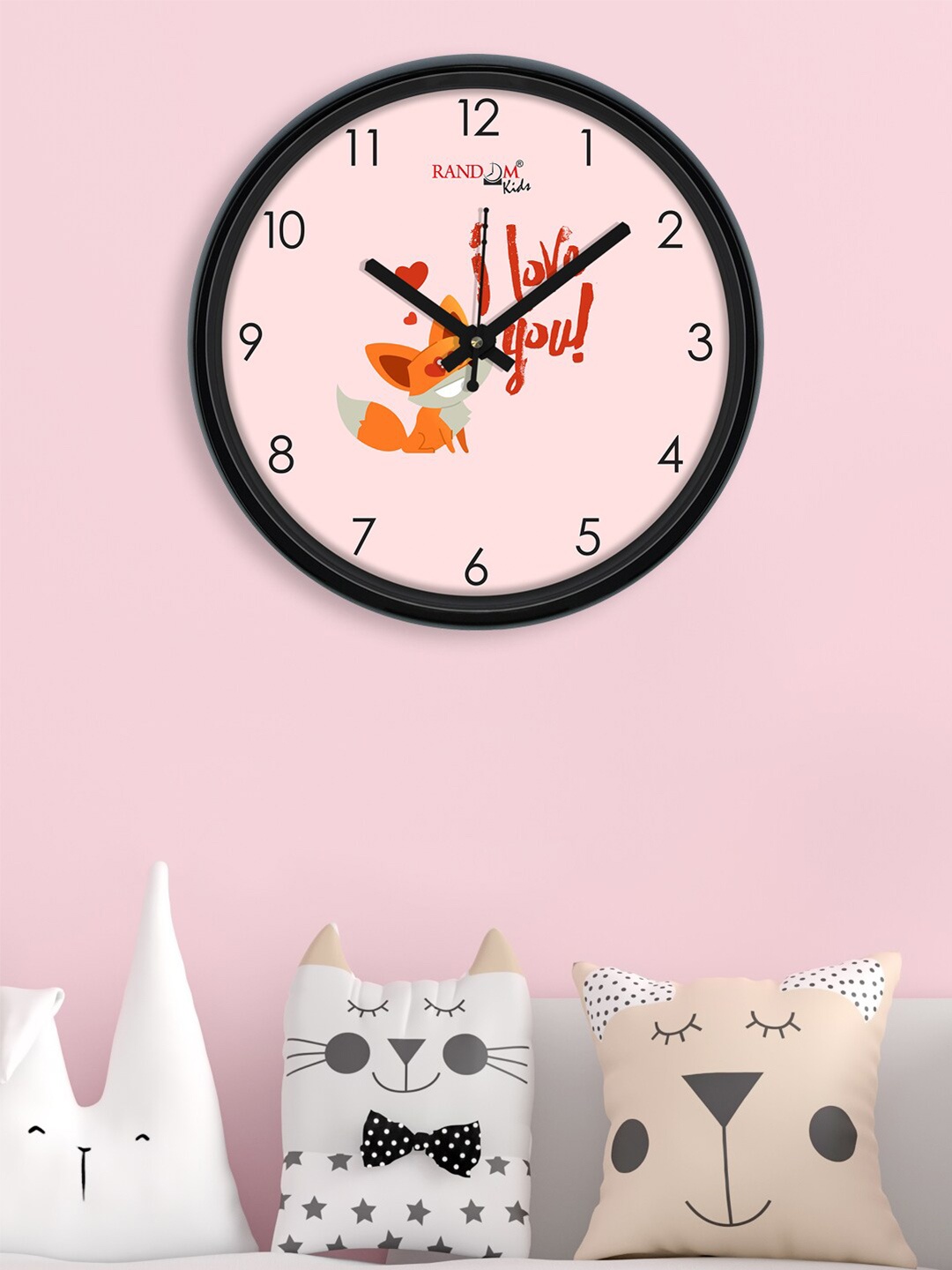 

RANDOM Cream-Coloured & Red Printed Contemporary Wall Clock