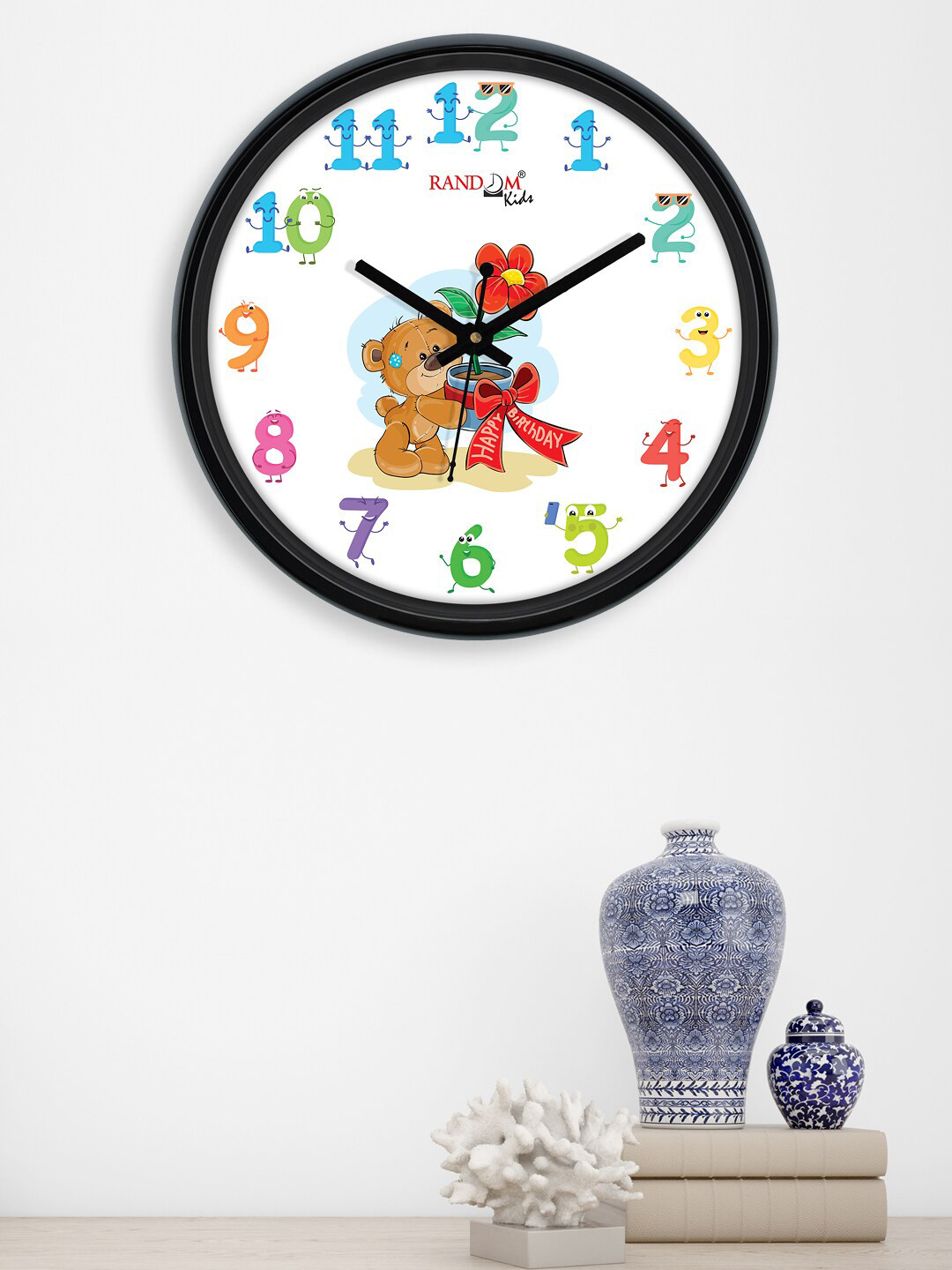 

RANDOM Black & White Printed Contemporary Analogue Wall Clock