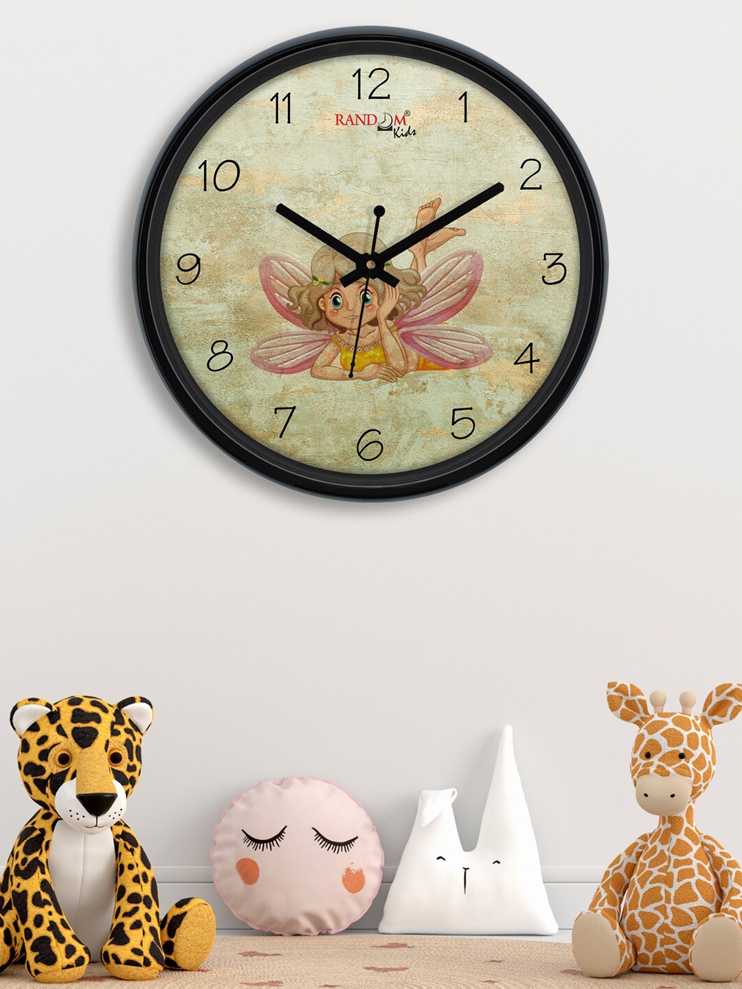 

RANDOM Green & Red Printed Contemporary Wall Clock