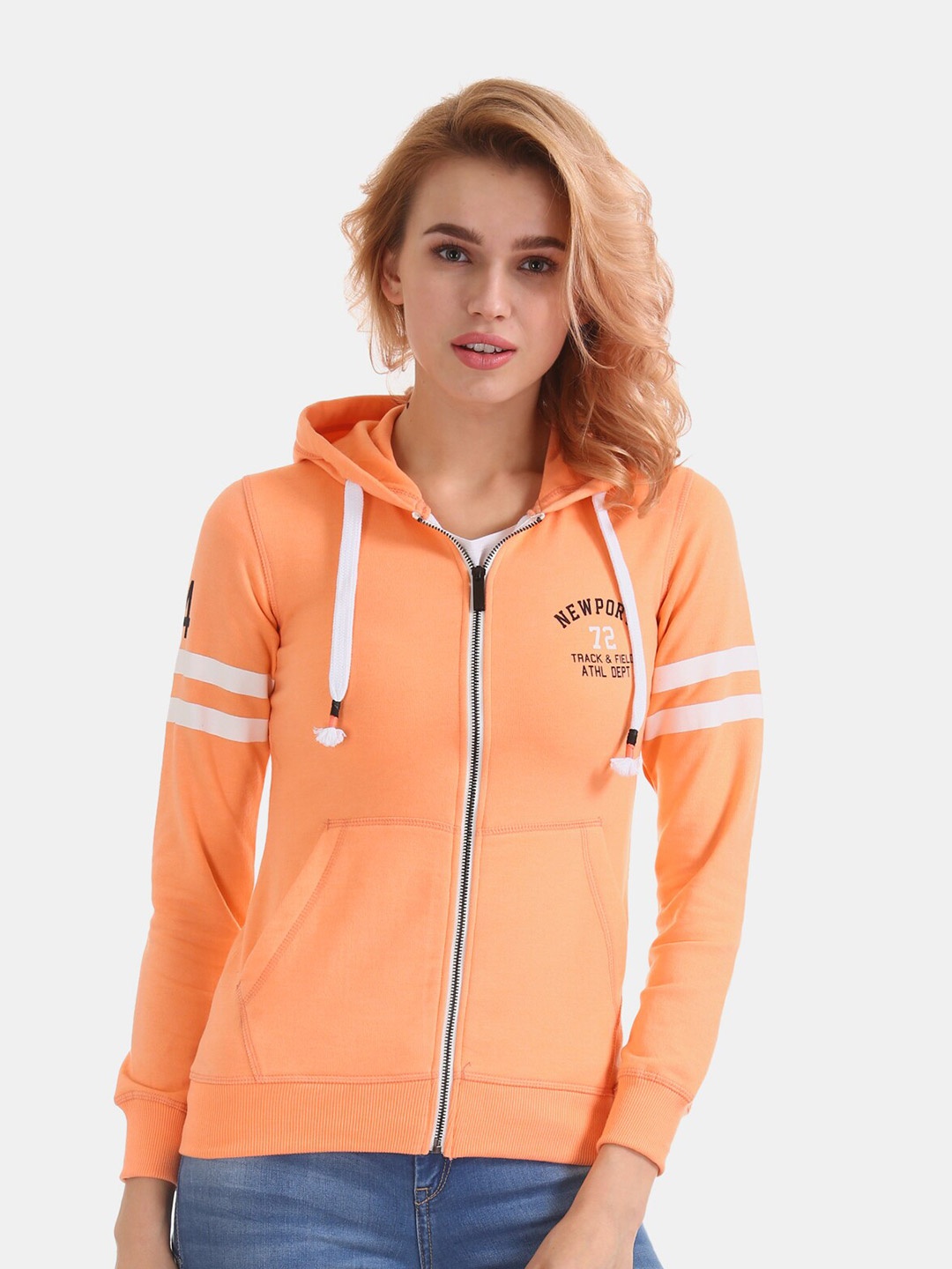 

Newport Women Orange Sweatshirt