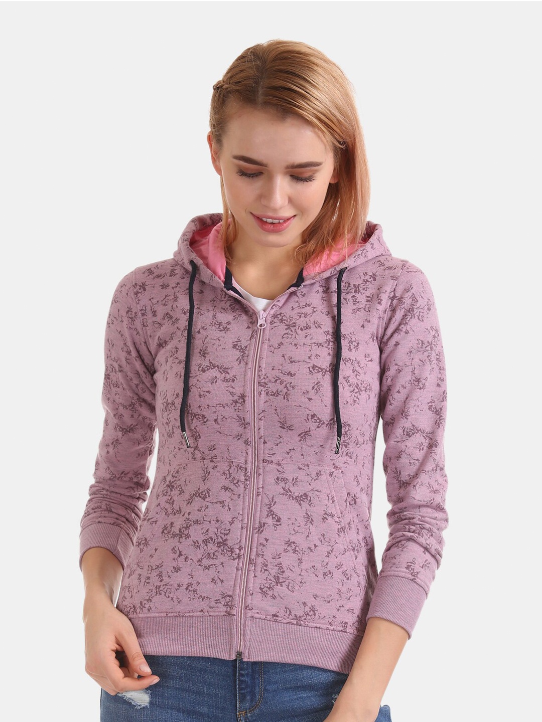 

Newport Women Pink Printed Sweatshirt