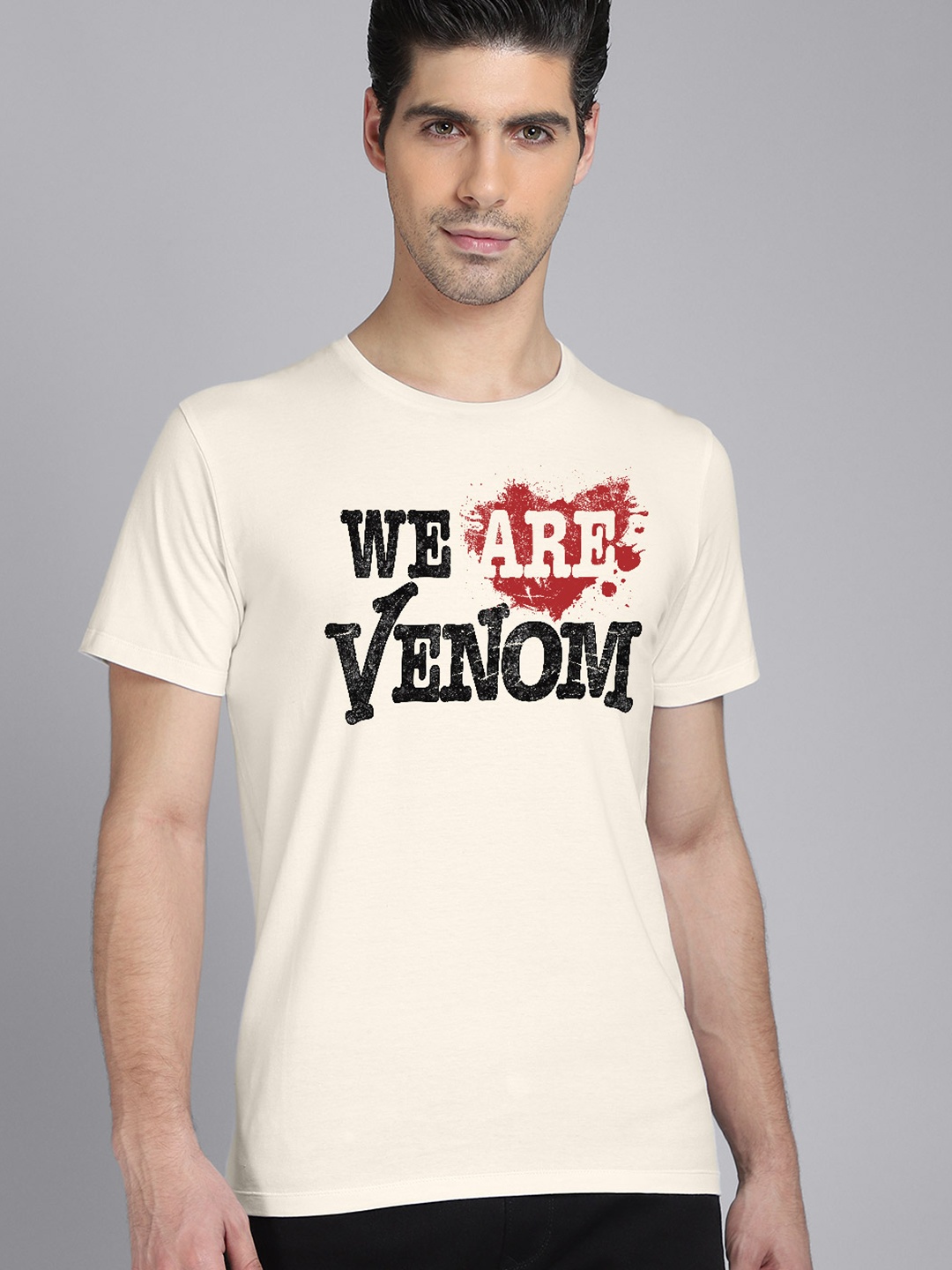 

Free Authority Men Off White Venom Printed T-shirt