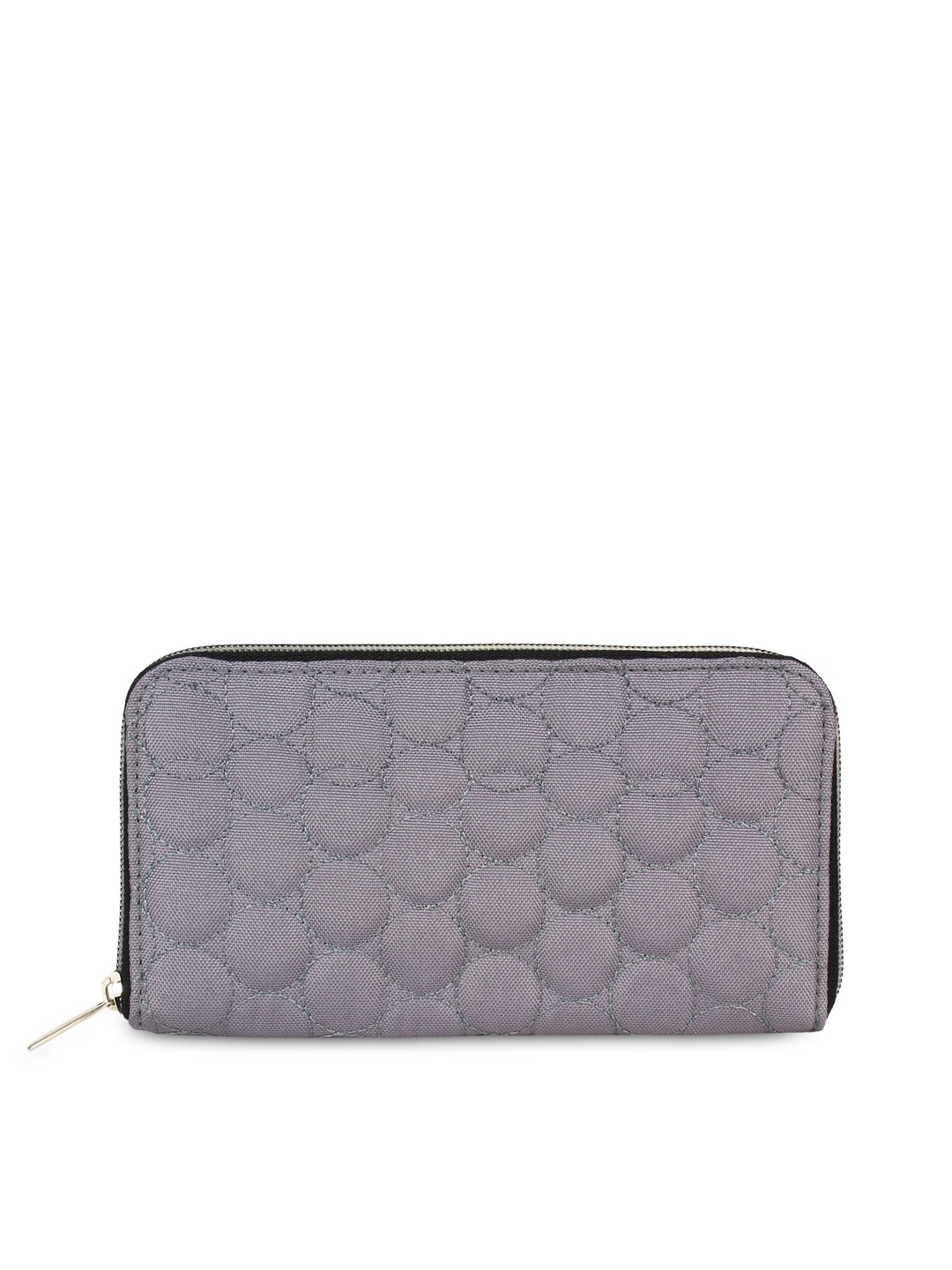 

Anekaant Women Grey Patterned Jacquard Wallet