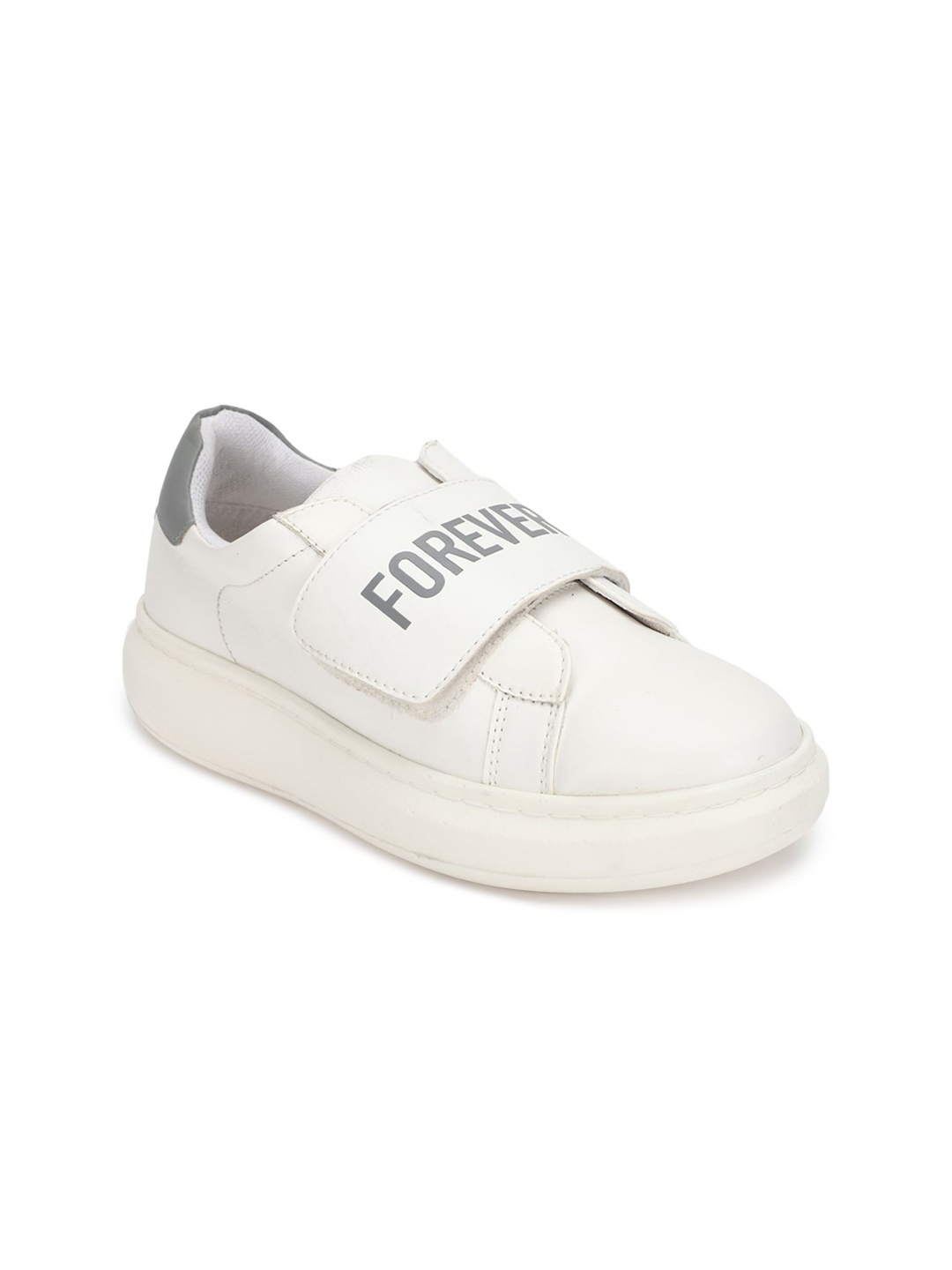 

FOREVER 21 Women White PU Slip-On Sneakers