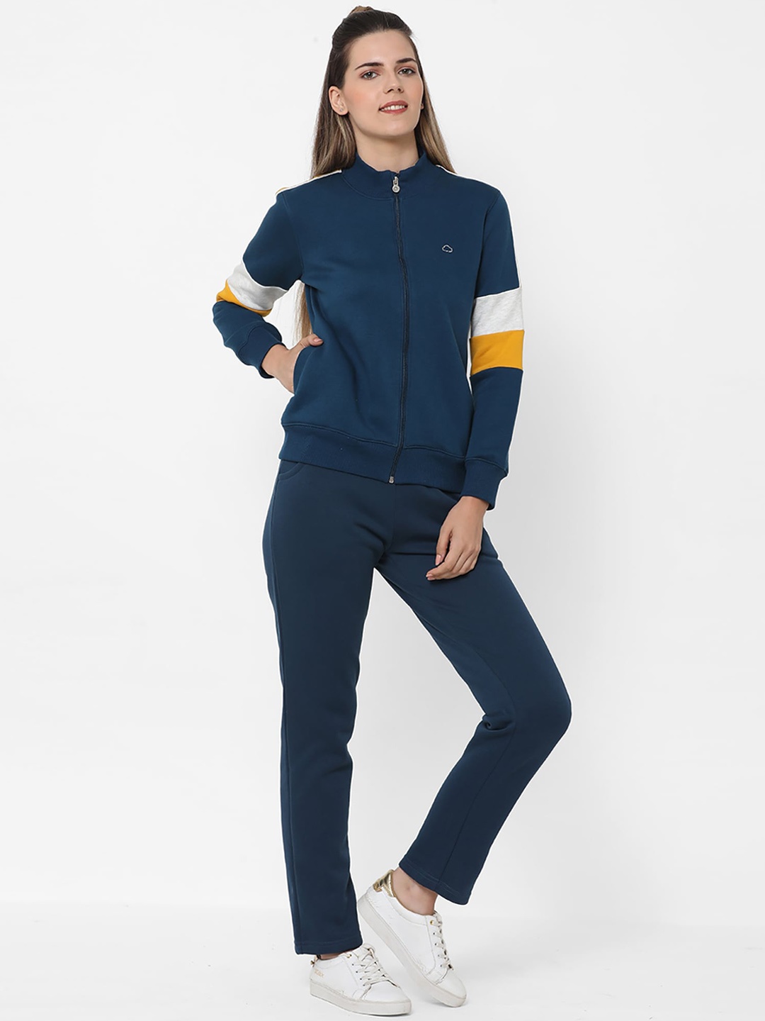 

Sweet Dreams Women Navy Blue Solid Track Suit