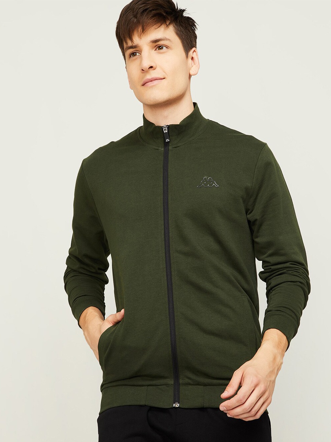 

Kappa Men Olive Green Sweatshirt