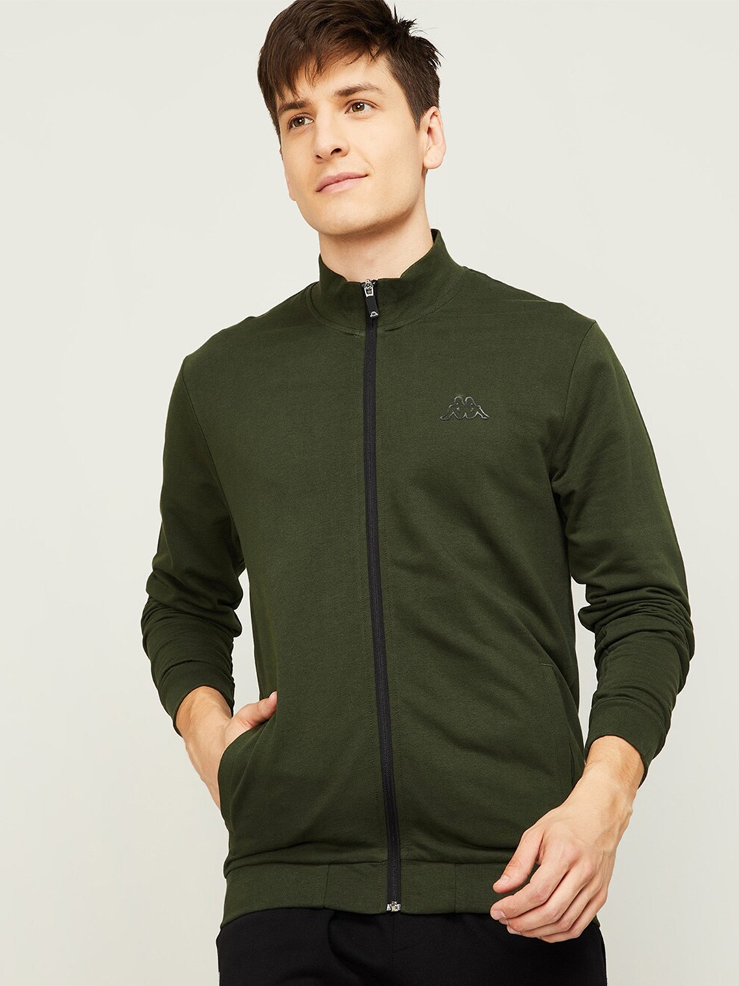 

Kappa Men Olive Green Sweatshirt