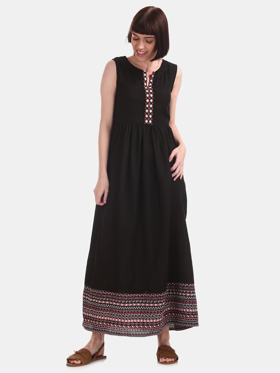 

Bronz Black Maxi Dress