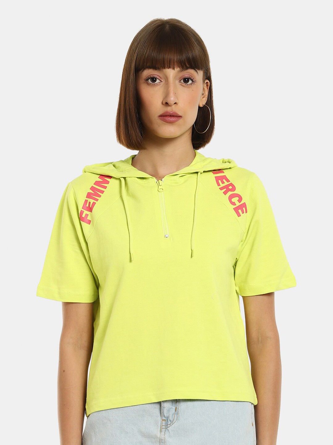 

Sugr Women Green Sweatshirt