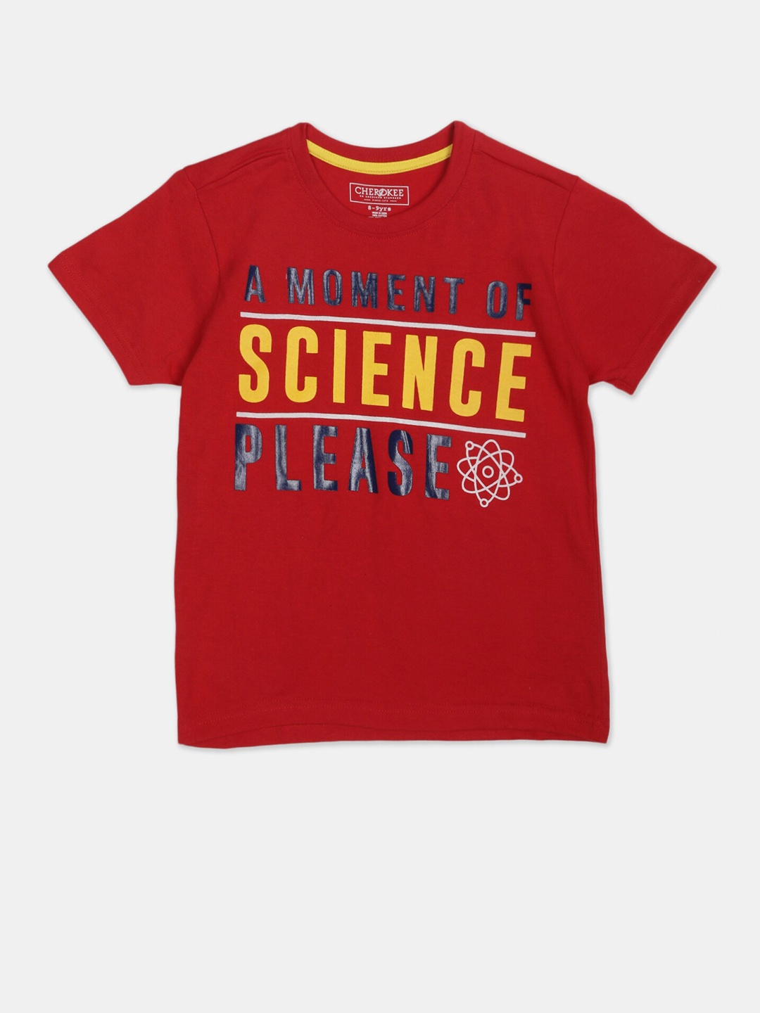 

Cherokee Boys Red Typography Printed T-shirt