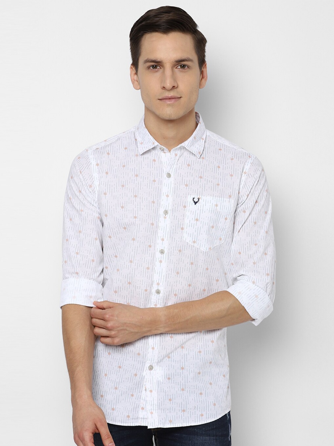 

Allen Solly Sport Men White Printed Casual Shirt
