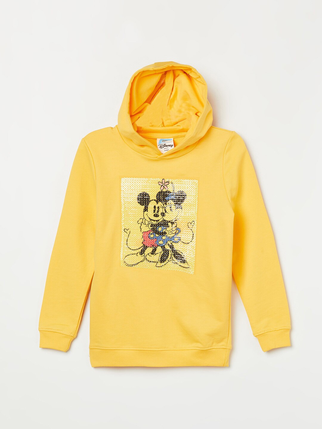 

Fame Forever by Lifestyle Girls Yellow & Black Mickey & Minnie Pure Cotton Sweatshirt