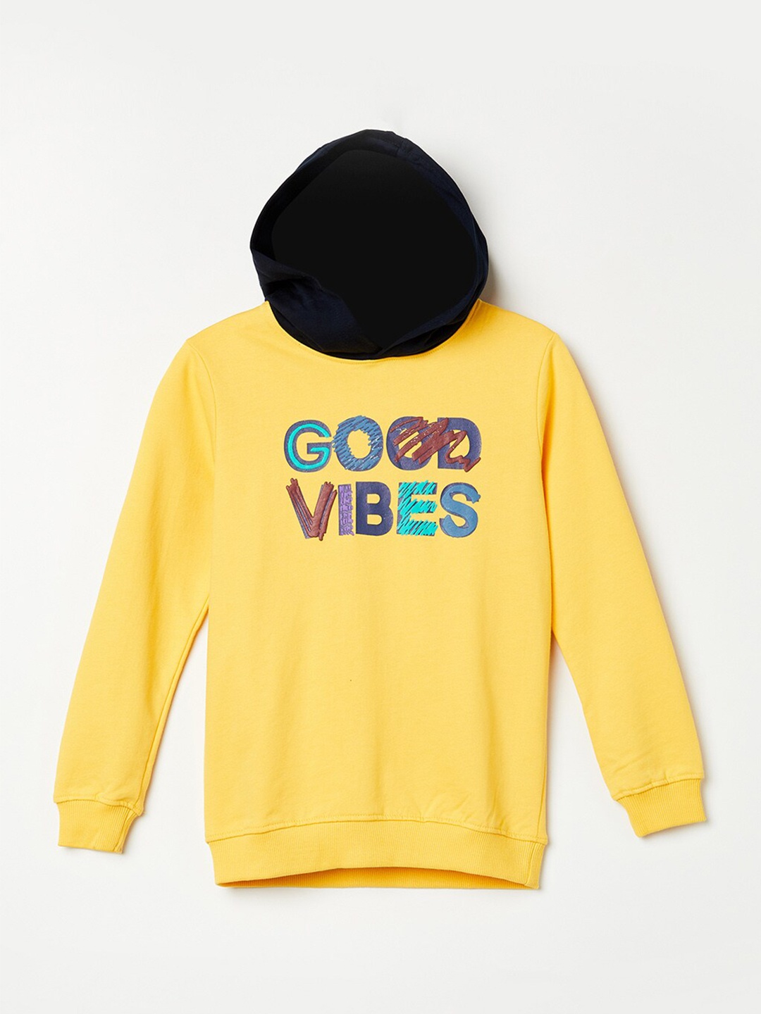 

Bossini Boys Yellow Printed Sweatshirt