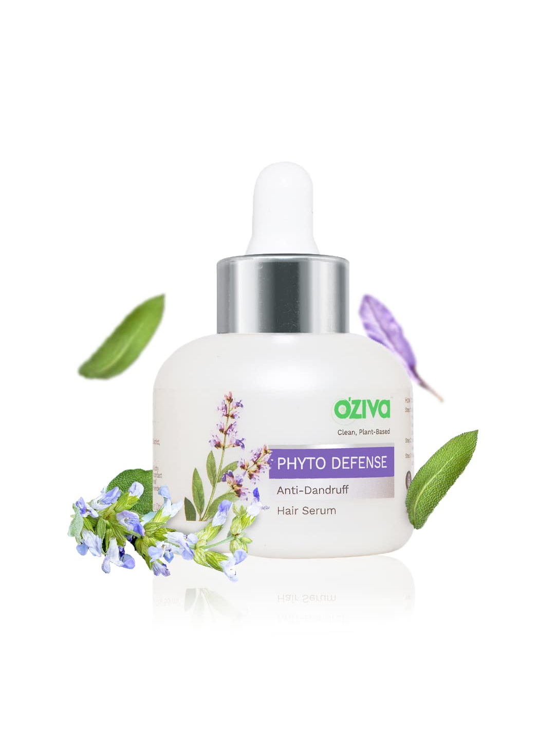 

OZiva Phyto Defense Anti-Dandruff Hair Serum with Rosemary,Brahmi, White