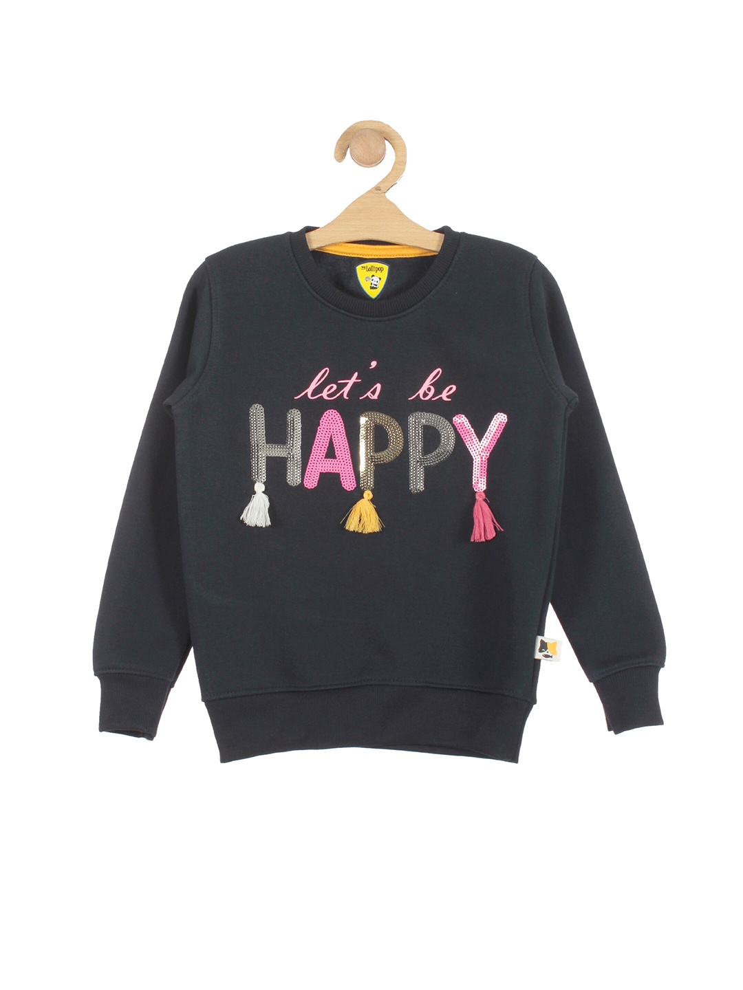 

Lil Lollipop Girls Navy Blue Printed Sweatshirt