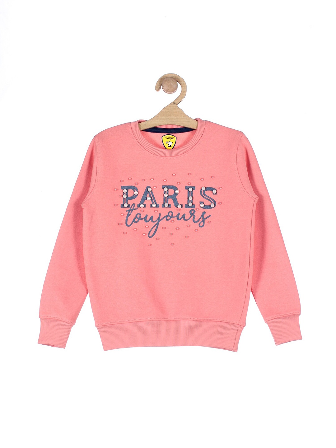 

Lil Lollipop Girls Peach Printed Sweatshirt