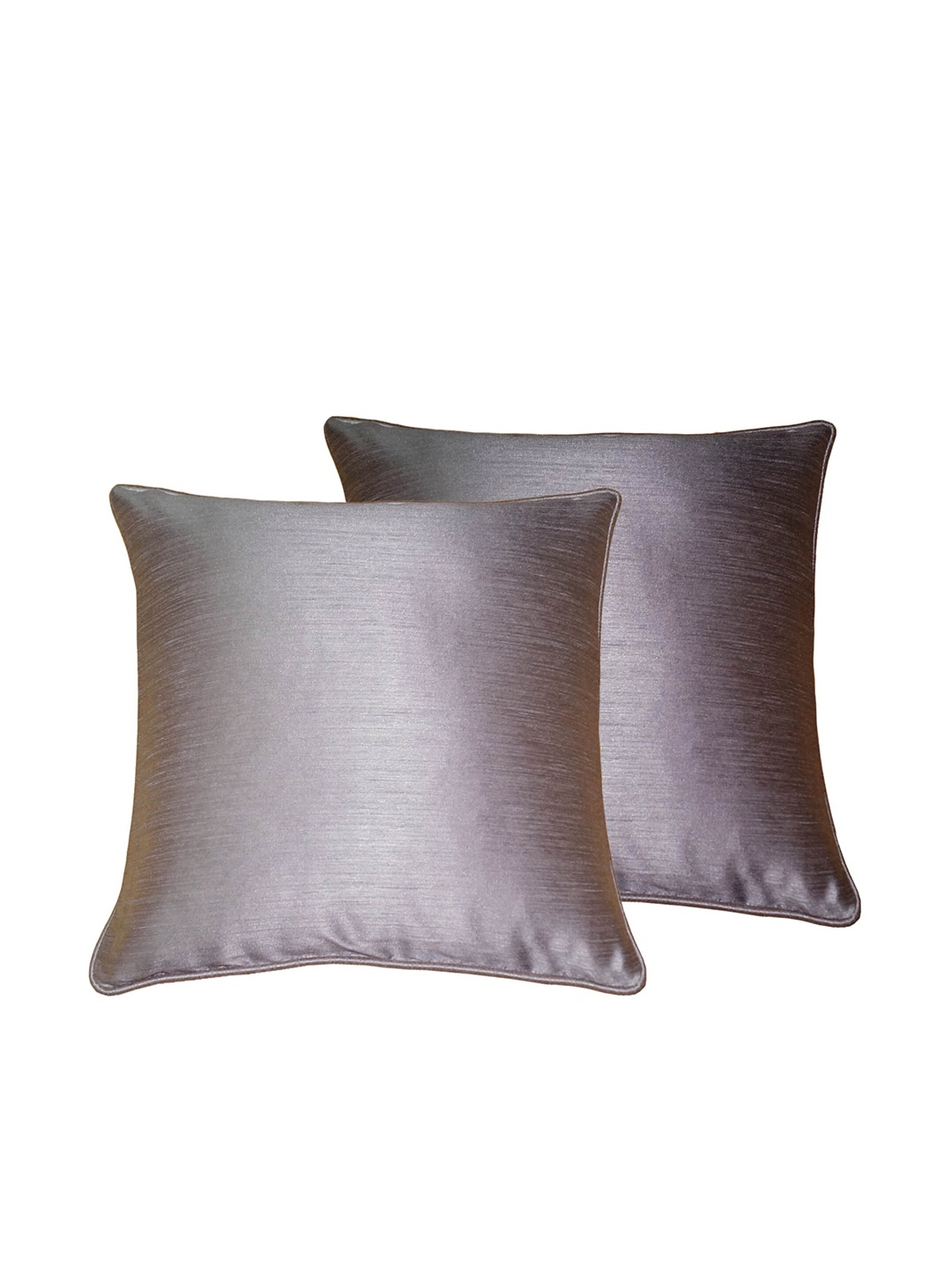 

Lushomes Grey Set of 2 Square Cushion Covers