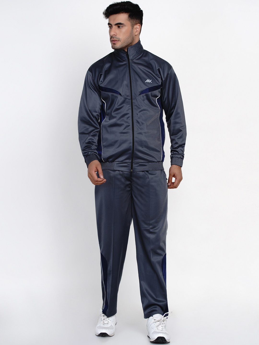 

FABNEST Men Blue Solid Tracksuit