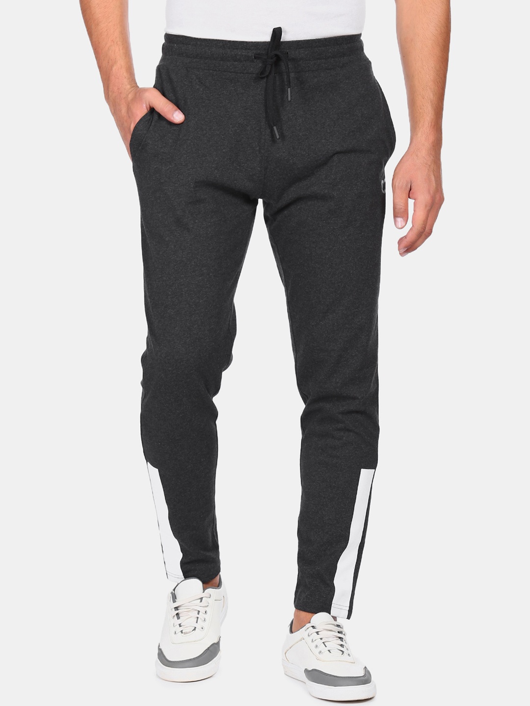 

Colt Men Grey Striped Knitted Track Pants