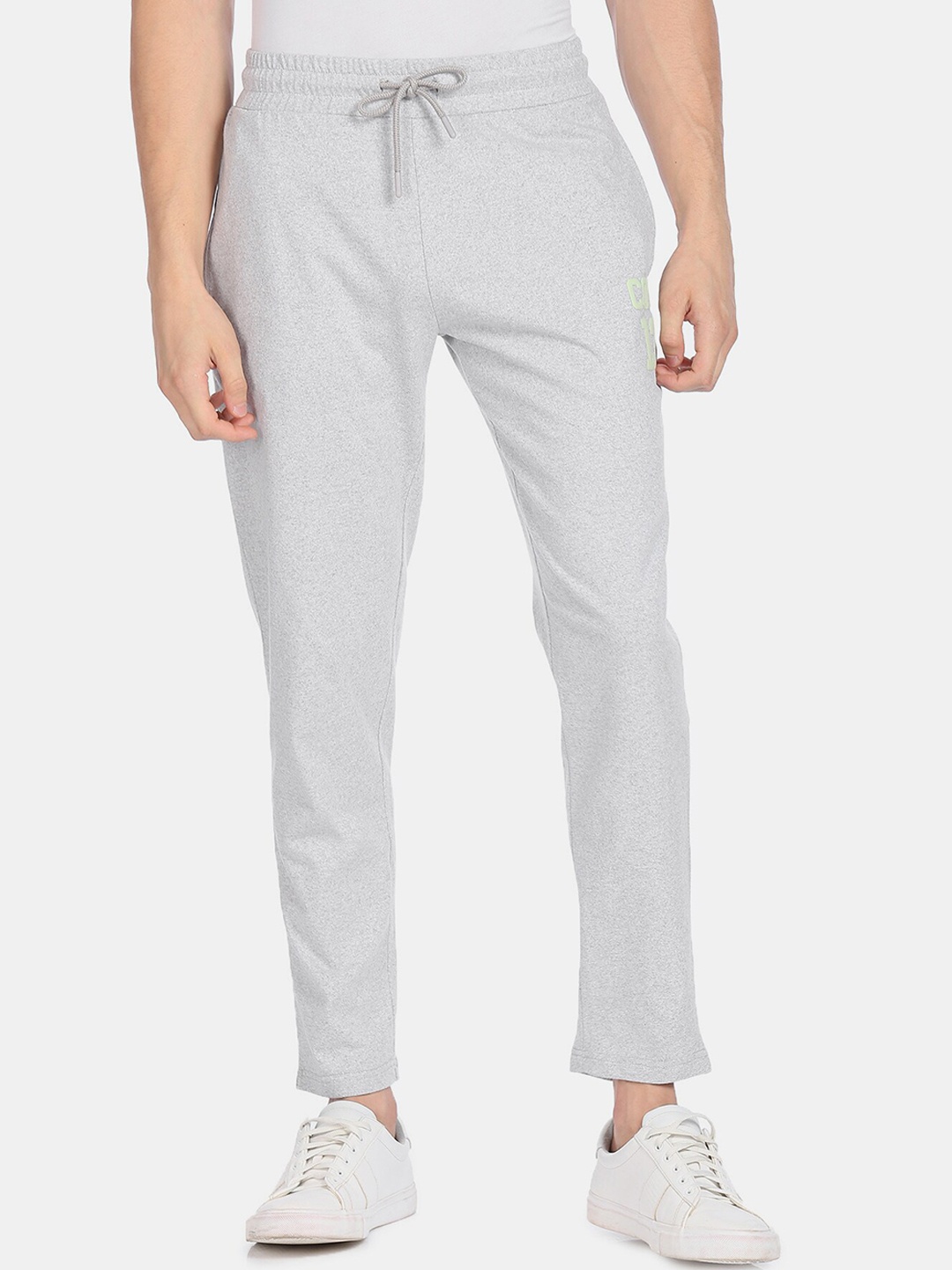 

Colt Men Grey Melange Solid Track Pants