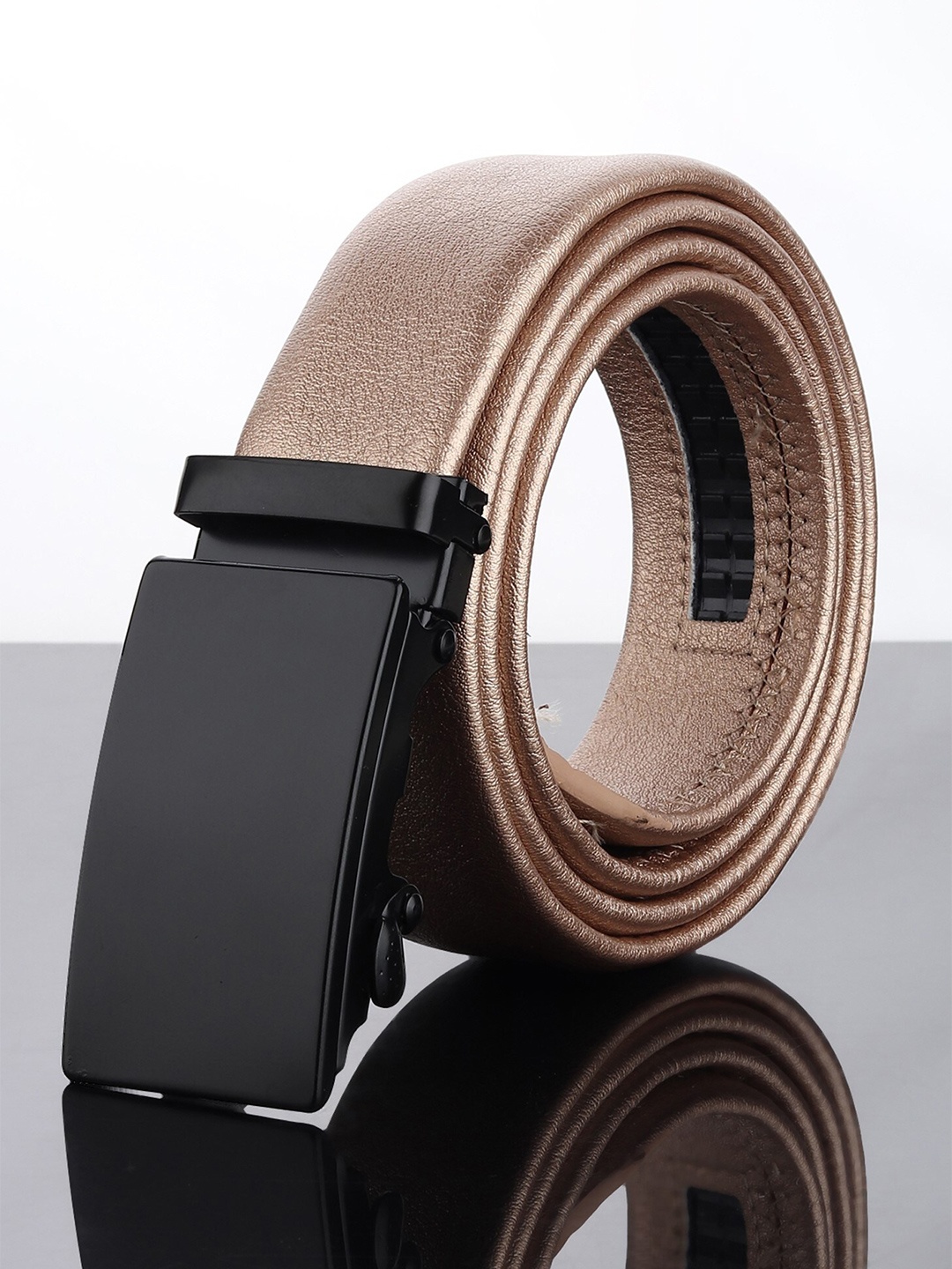 

Kastner Men Gold-Toned Artificial Leather Belt