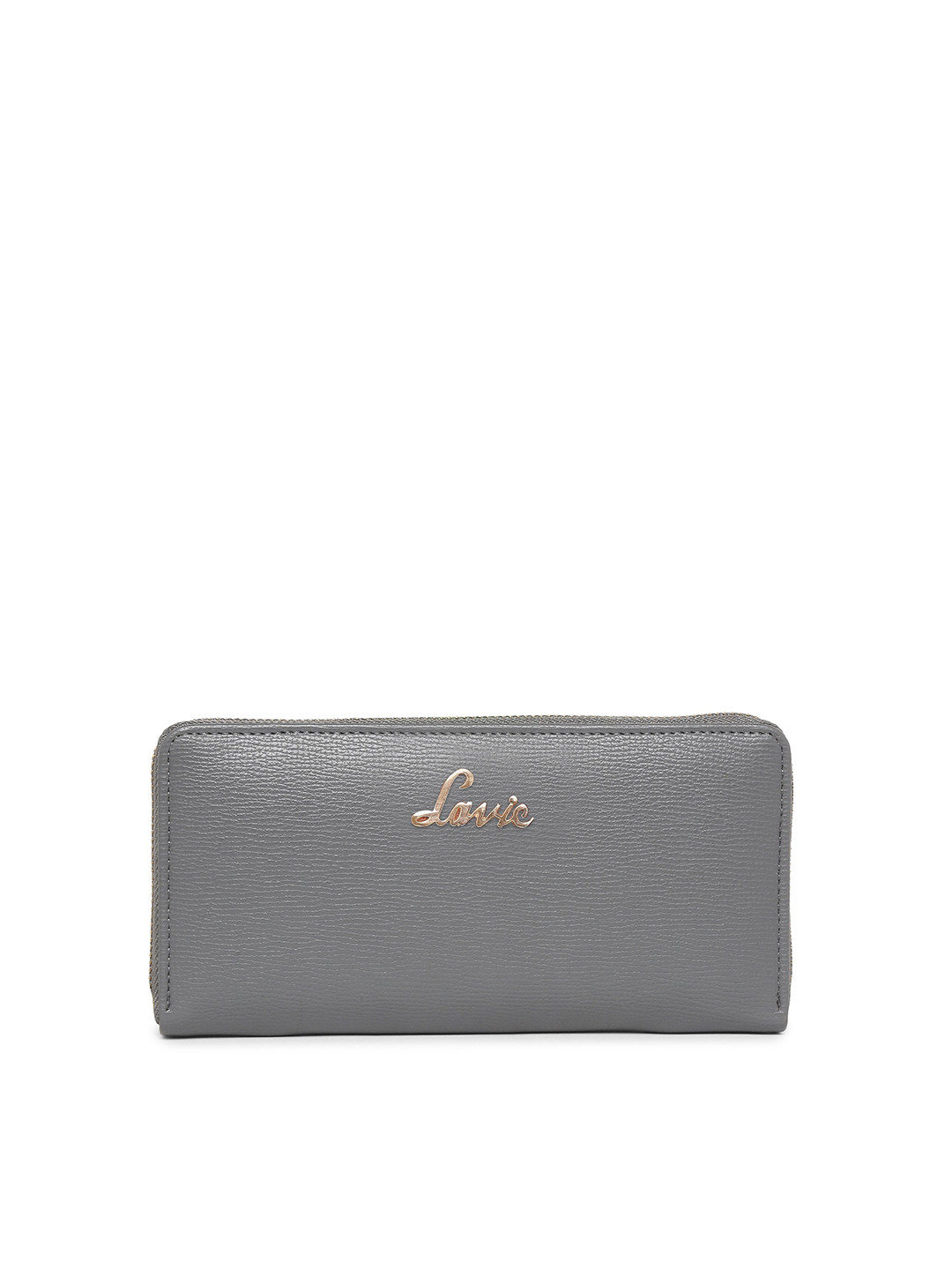 

Lavie Women Grey Zip Around Wallet