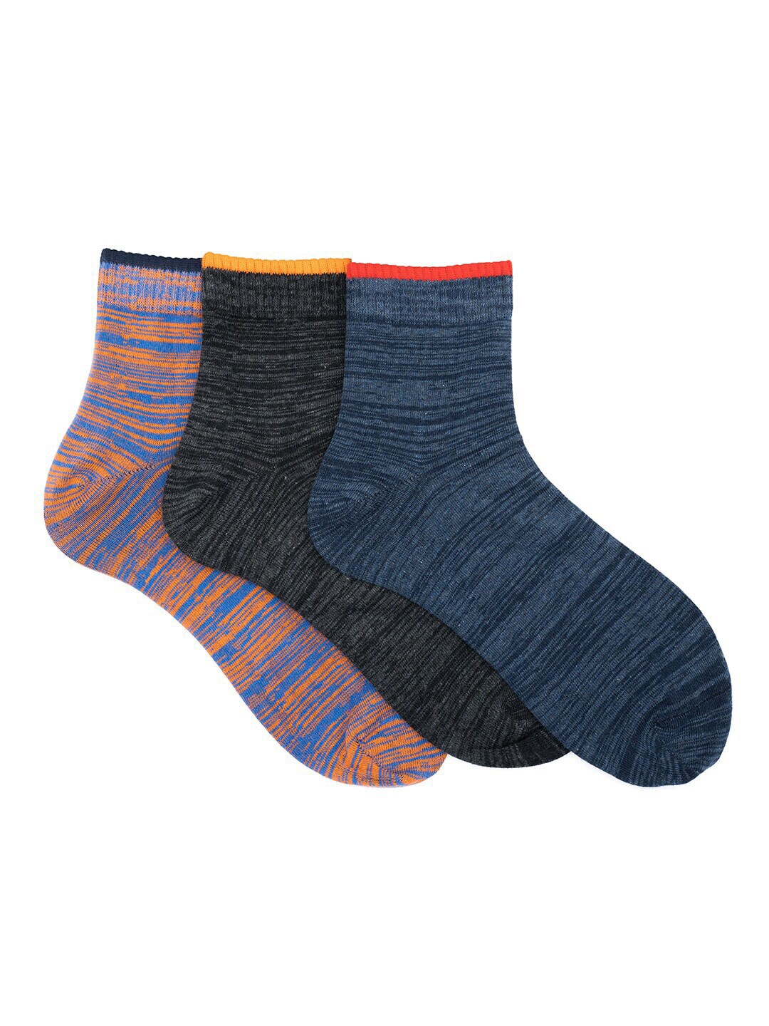 

Soxytoes Unisex Pack Of 3 Assorted Cotton Ankle-Length Socks