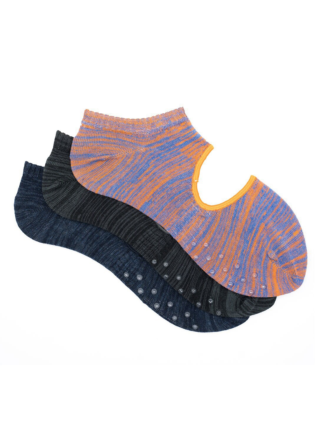 

Soxytoes Pack Of 3 Assorted Cotton Yoga & Pilates Shoe Liners