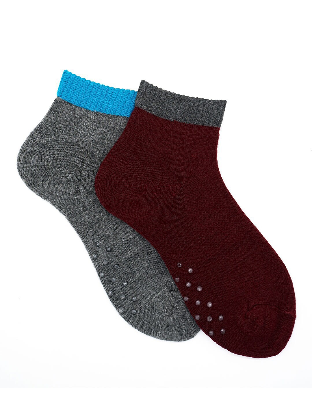 

Soxytoes Unisex Pack Of 2 Assorted Cotton Ankle-Length Socks