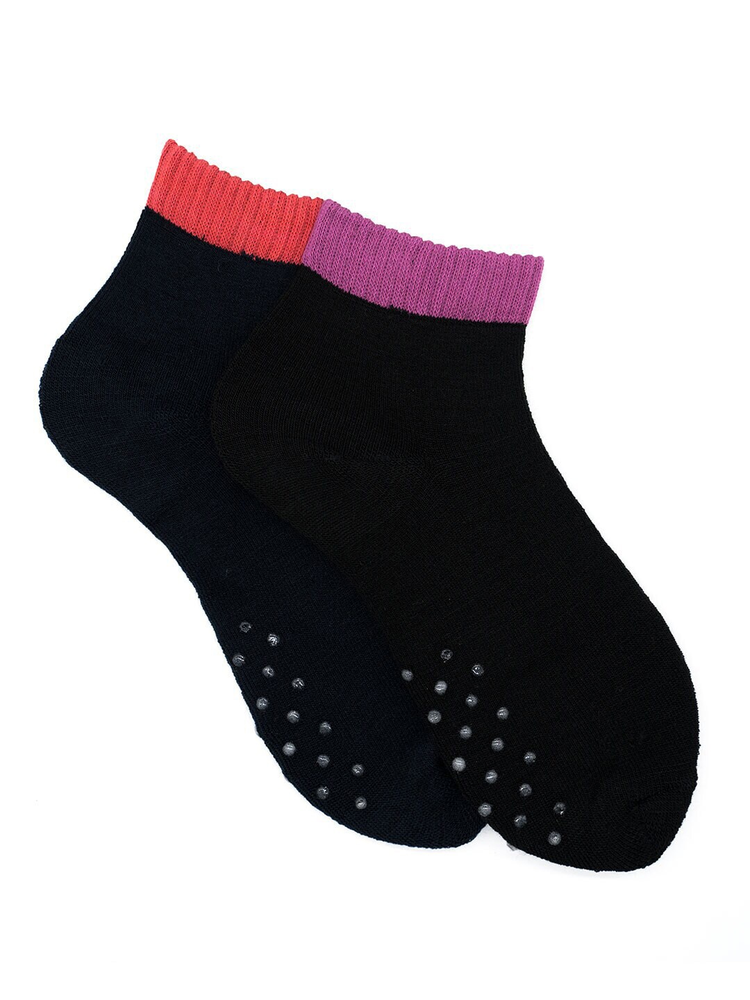 

Soxytoes Pack Of 2 Assorted Cotton Ankle-Length Socks
