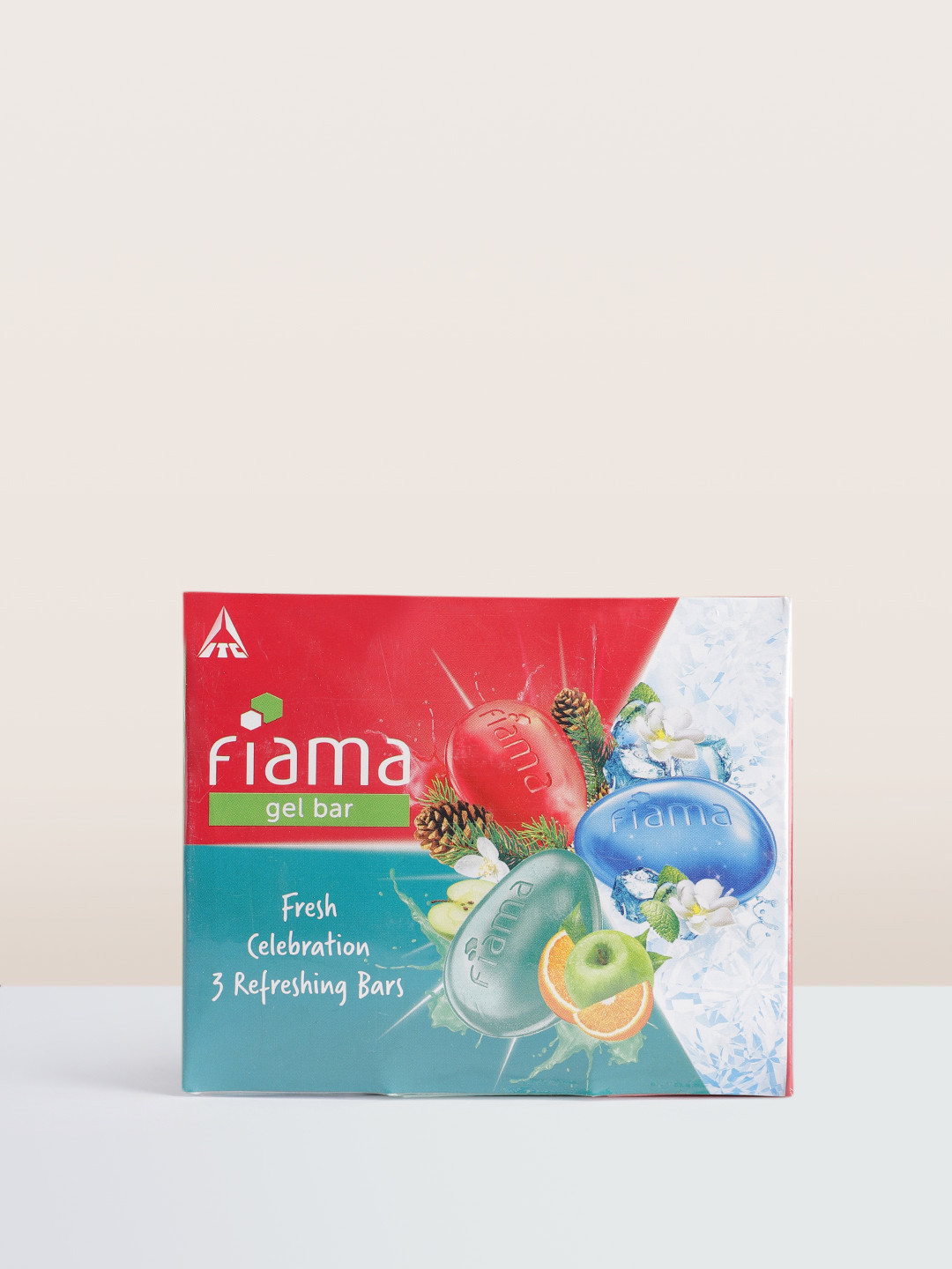 

Fiama Set of 3 Fresh Celebration Gel Bathing Bar with Skin Conditioners 125 g each, Red