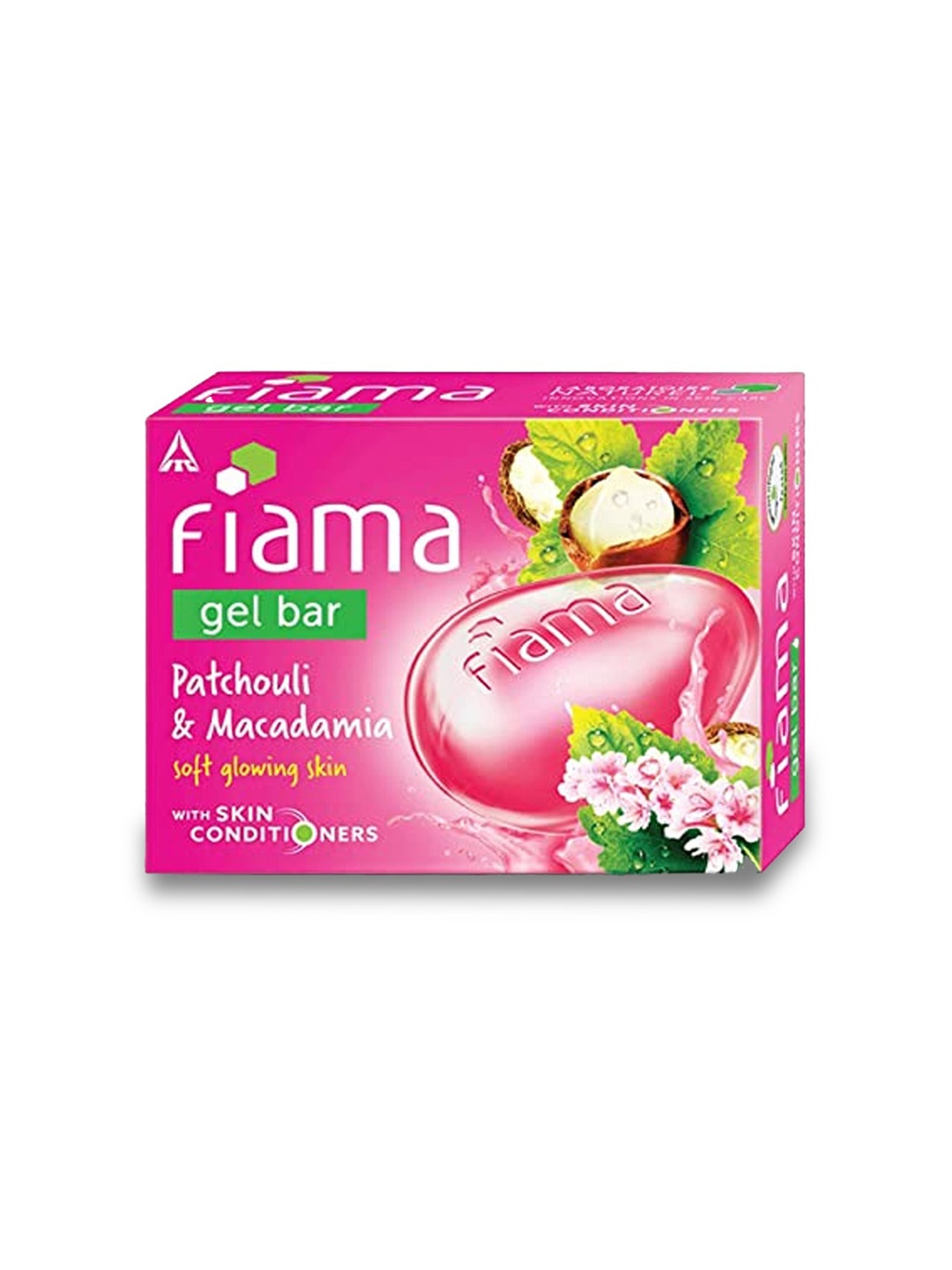 

Fiama Gel Bar with Patchouli & Macadamia for Soft Glowing Skin - 125 g, Pink
