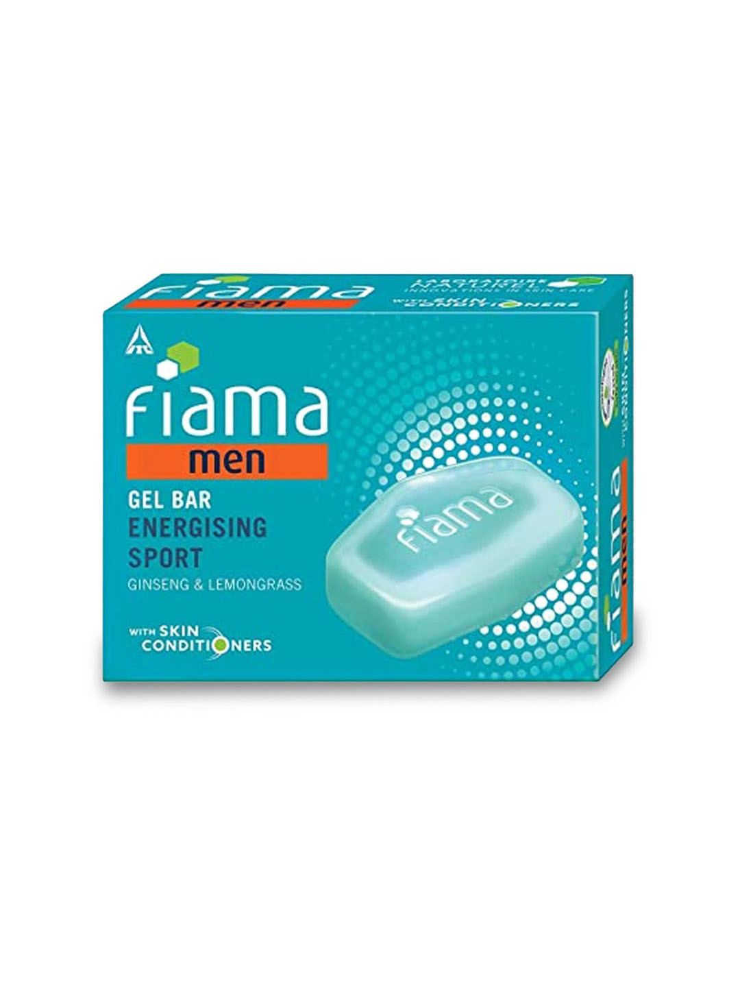 

Fiama Men Energizing Sport Gel Bar with Ginseng & Lemongrass - 125 g, Blue