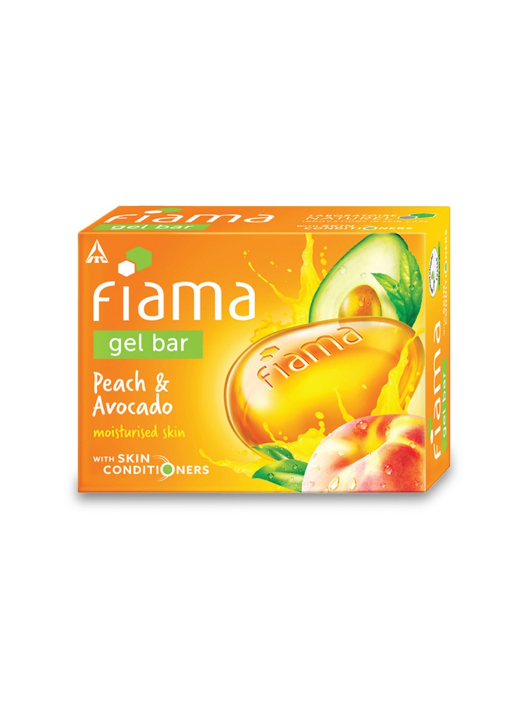 

Fiama Moisturized Skin Gel Bar with Peach & Avocado - 125 g, Orange