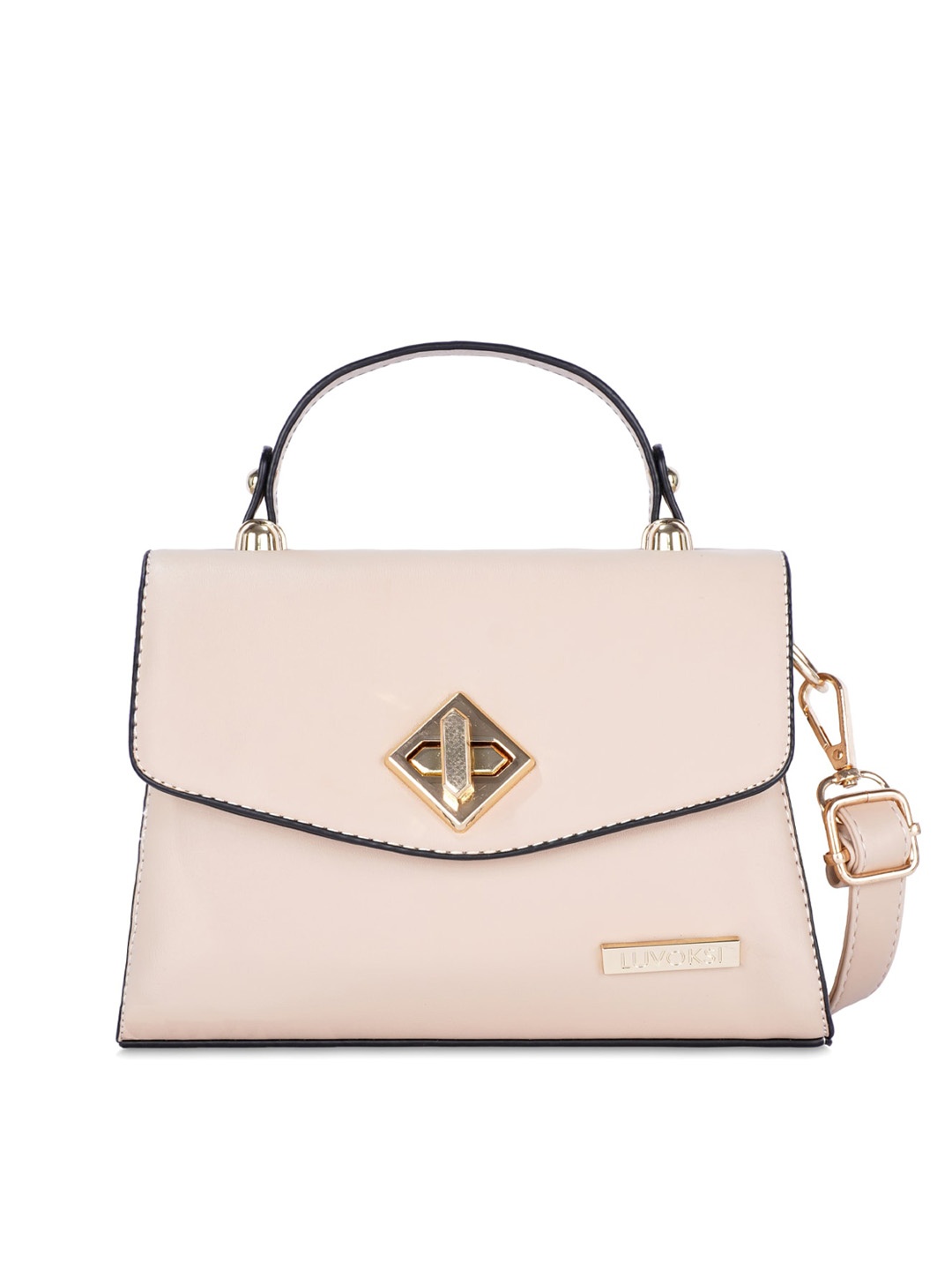 

Luvoksi Beige Structured Satchel