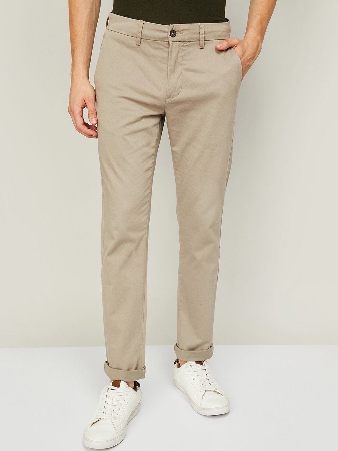 

CODE by Lifestyle Men Grey Trousers